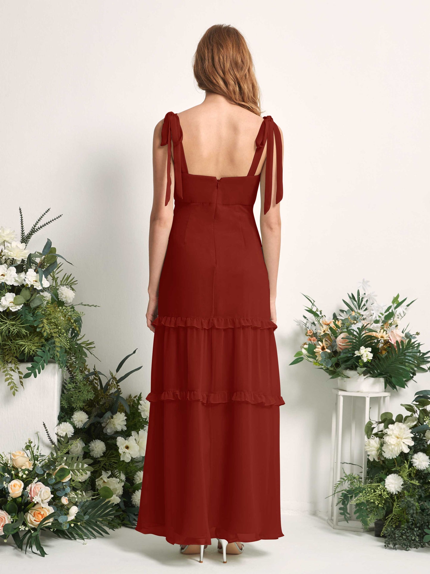 Kaiya Rust Sleeveless Maxi Dress