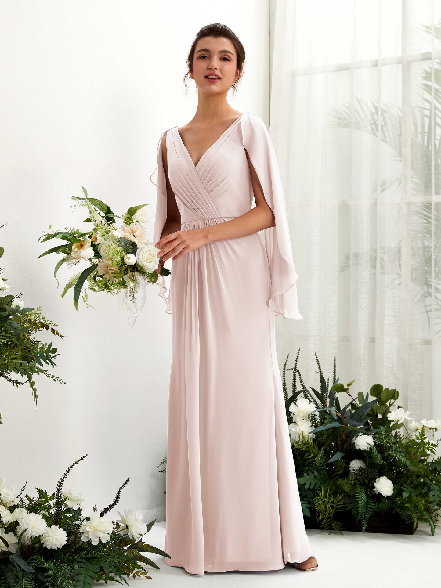 Alain Biscotti Long Sleeve Maxi Dress