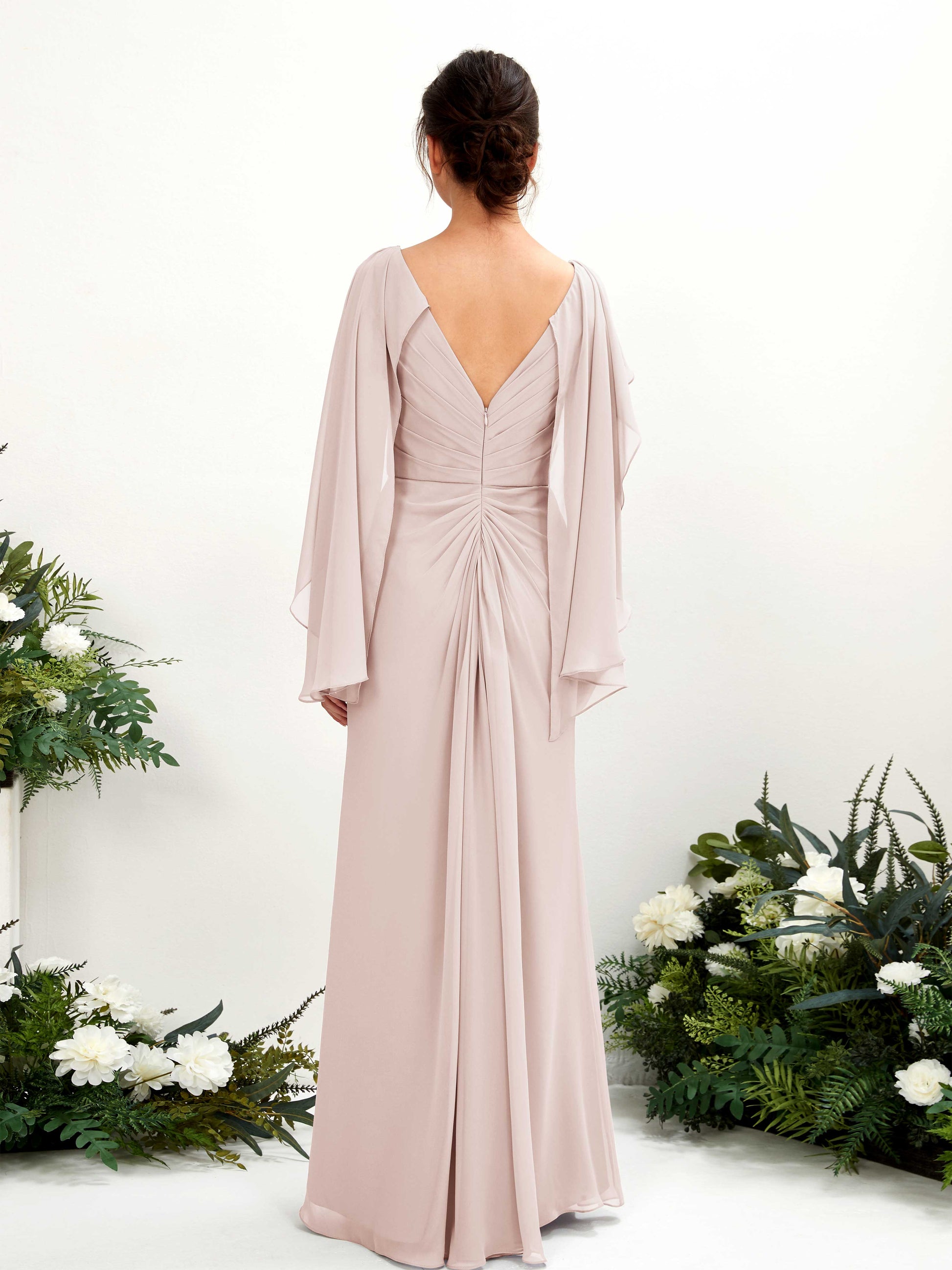 Alain Biscotti Long Sleeve Maxi Dress