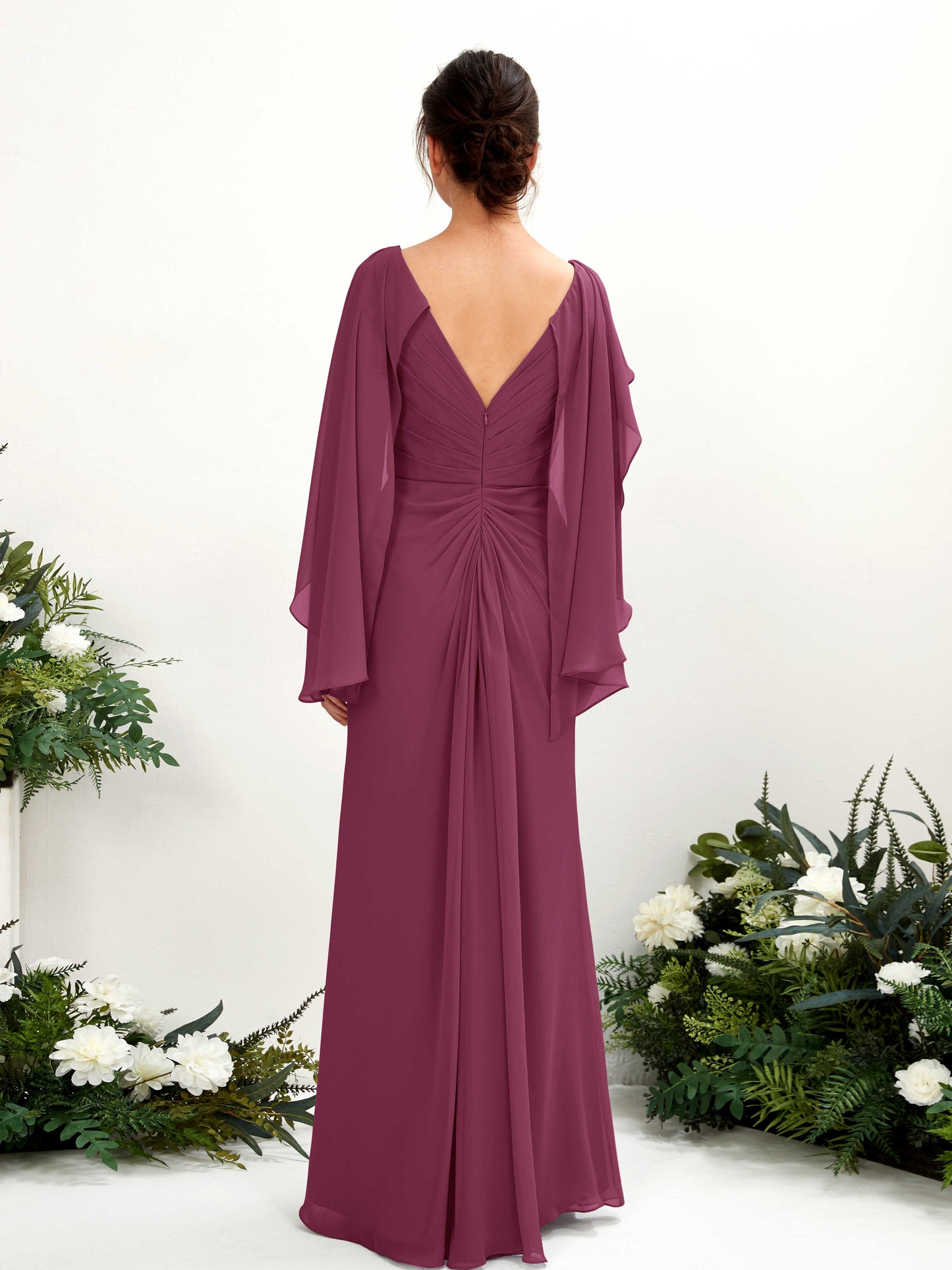 Alain Chianti Long Sleeve Maxi Dress