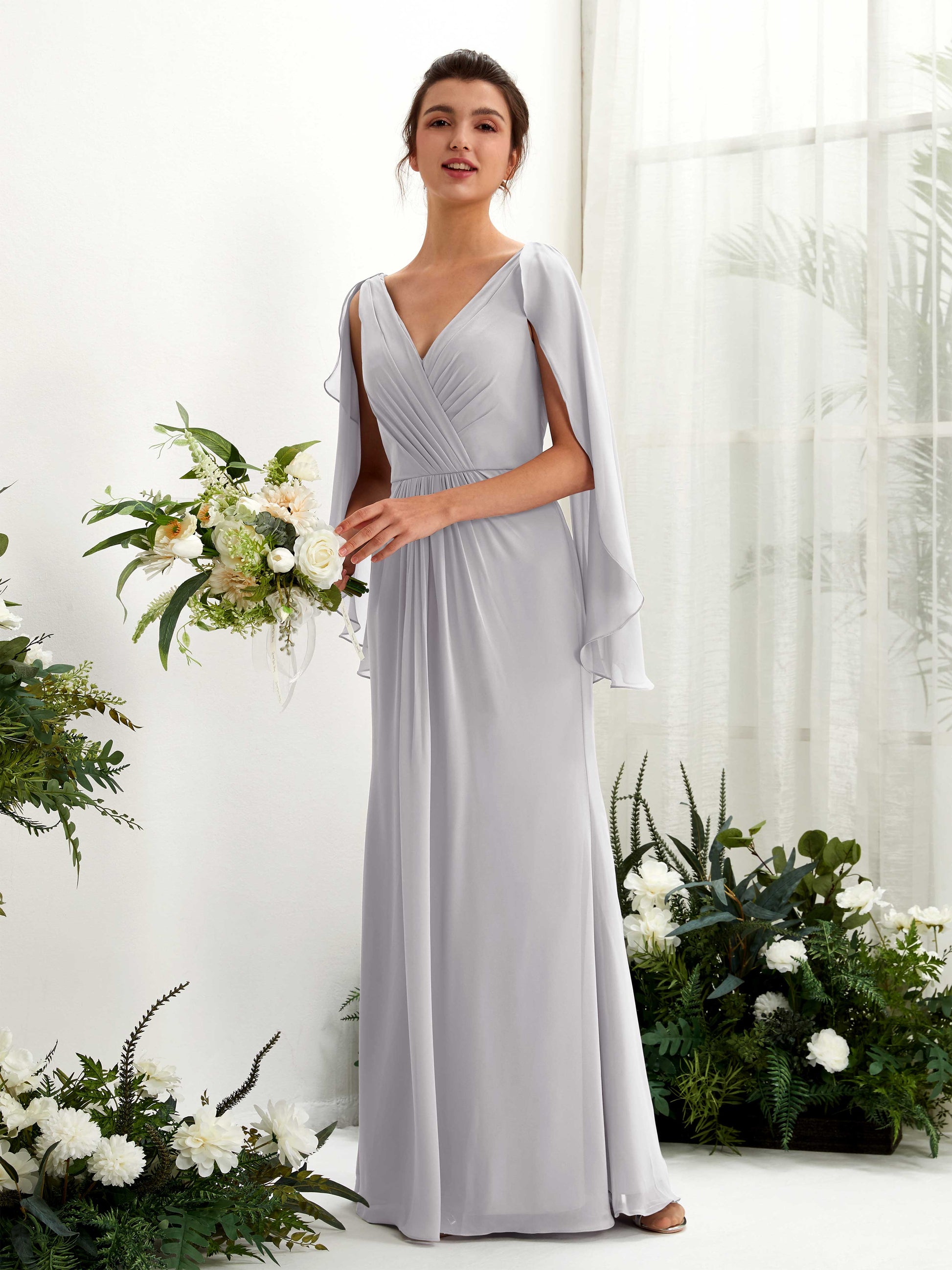 Alain Dove Long Sleeve Maxi Dress