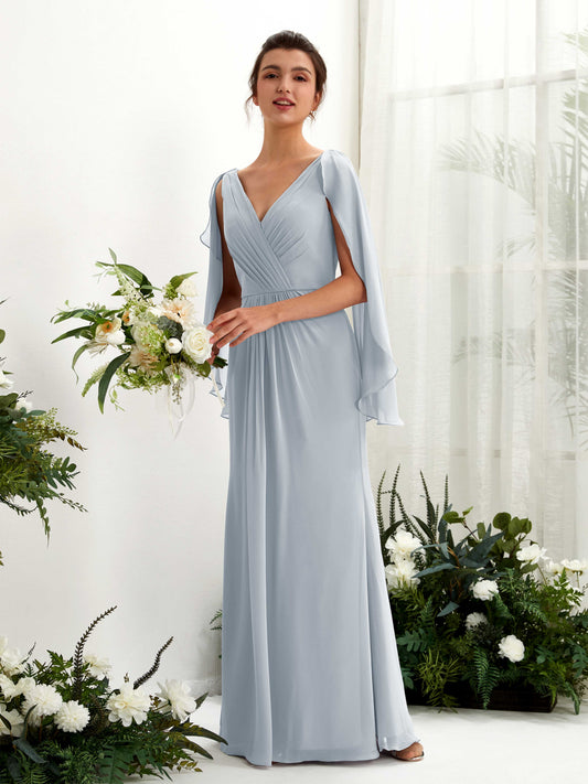 Alain Dusty Blue-Upgrade Long Sleeve Maxi Dress