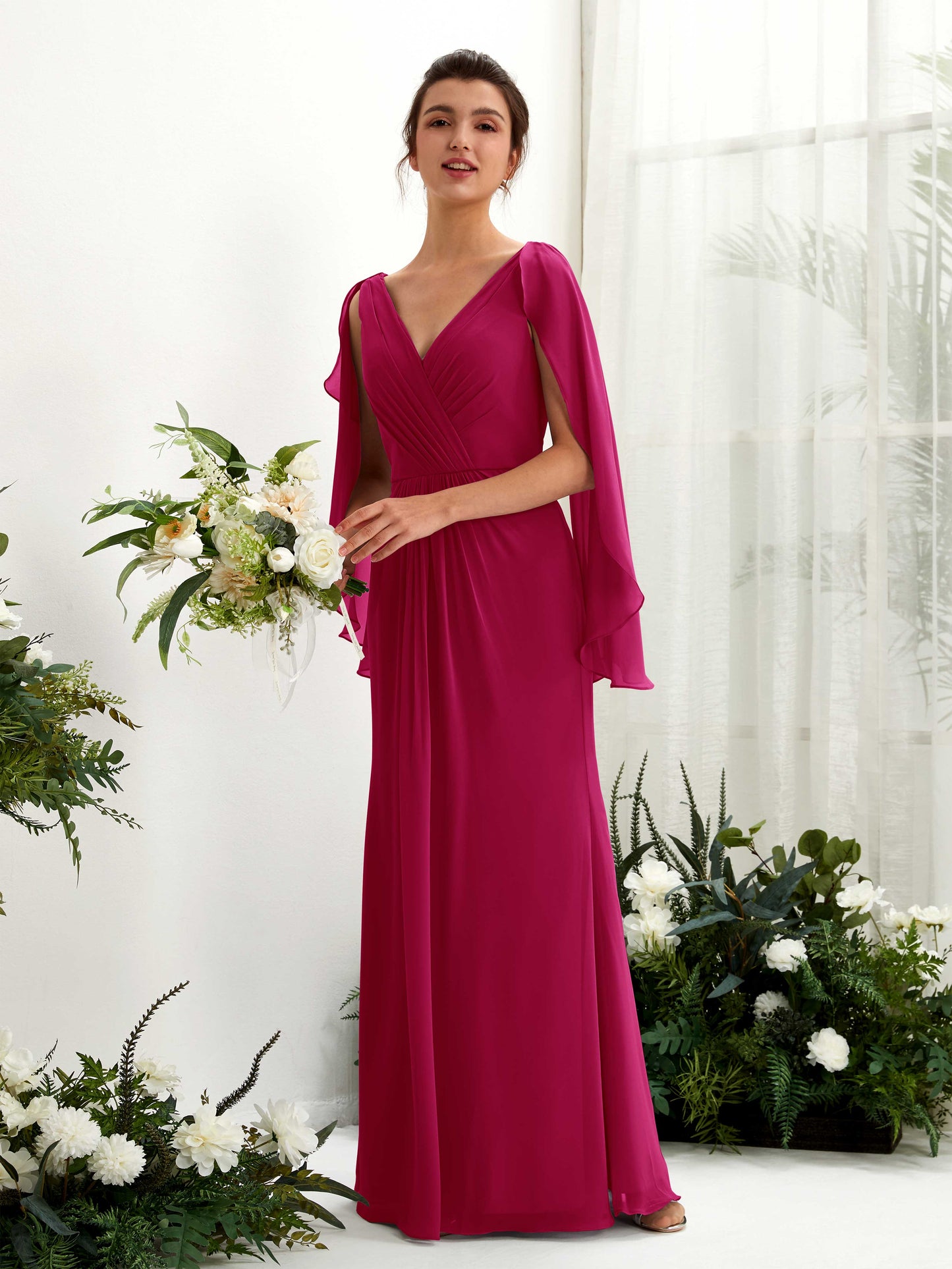 Alain Jester Red Long Sleeve Maxi Dress