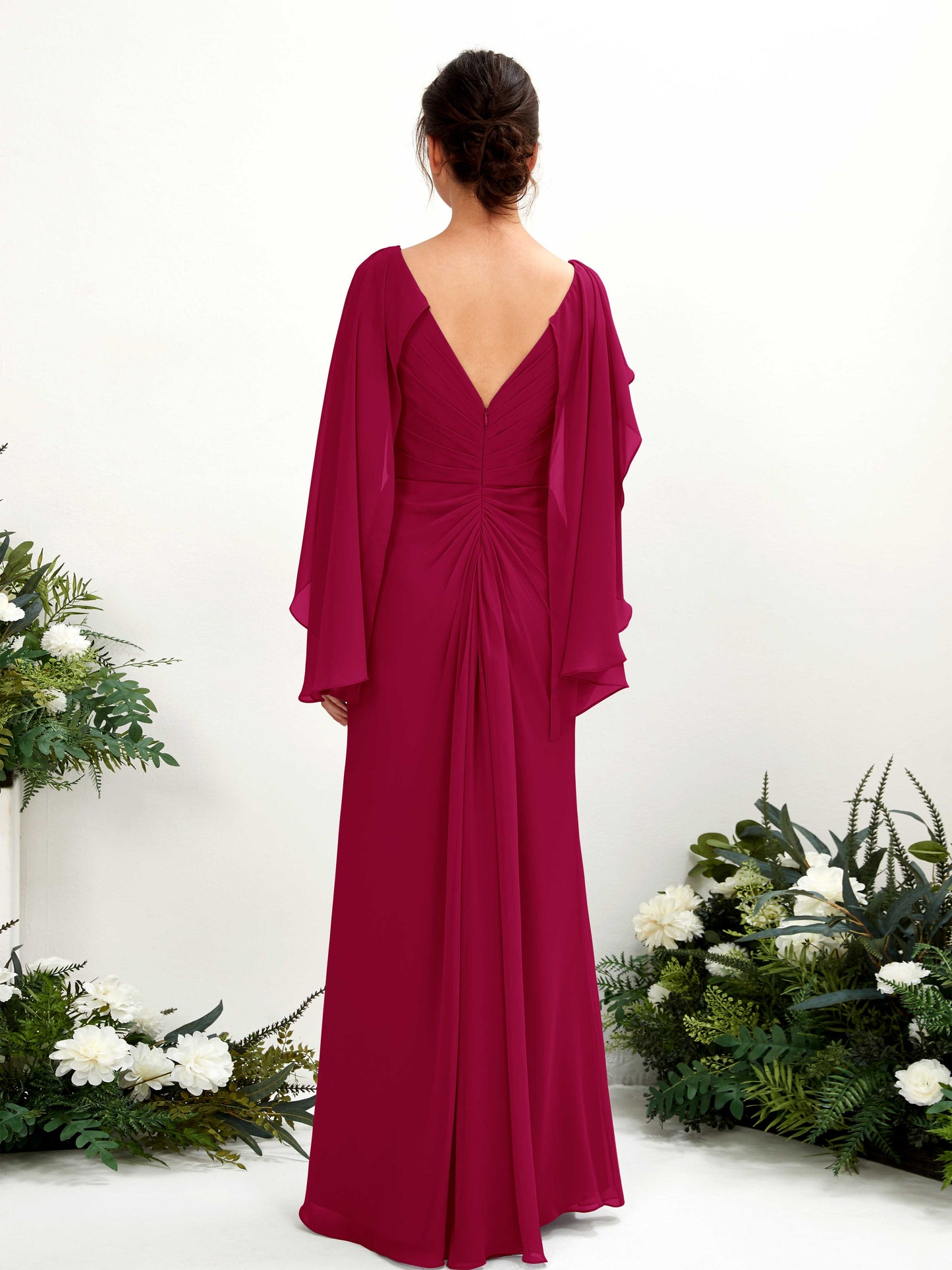 Alain Jester Red Long Sleeve Maxi Dress