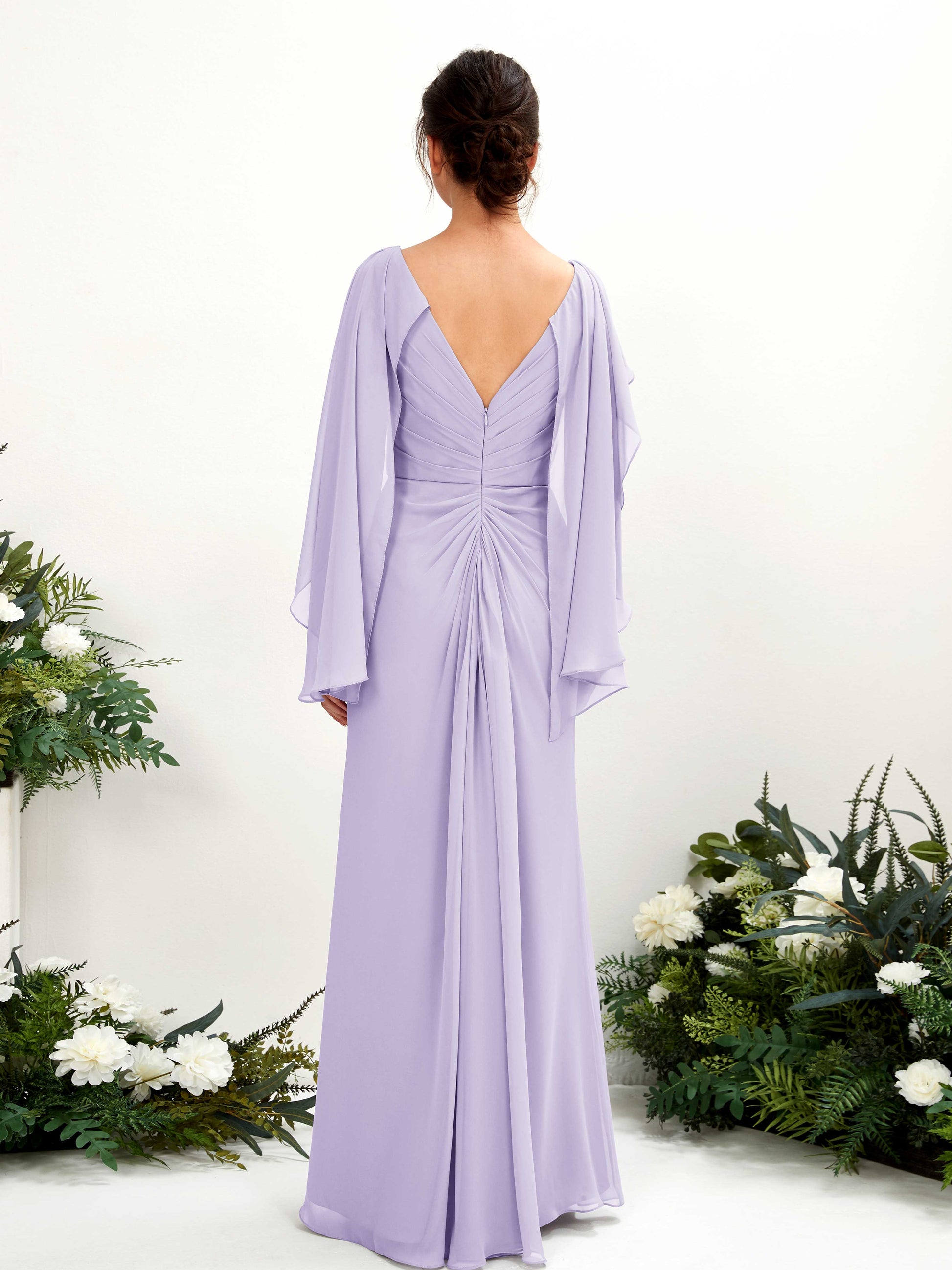 Alain Lilac Long Sleeve Maxi Dress