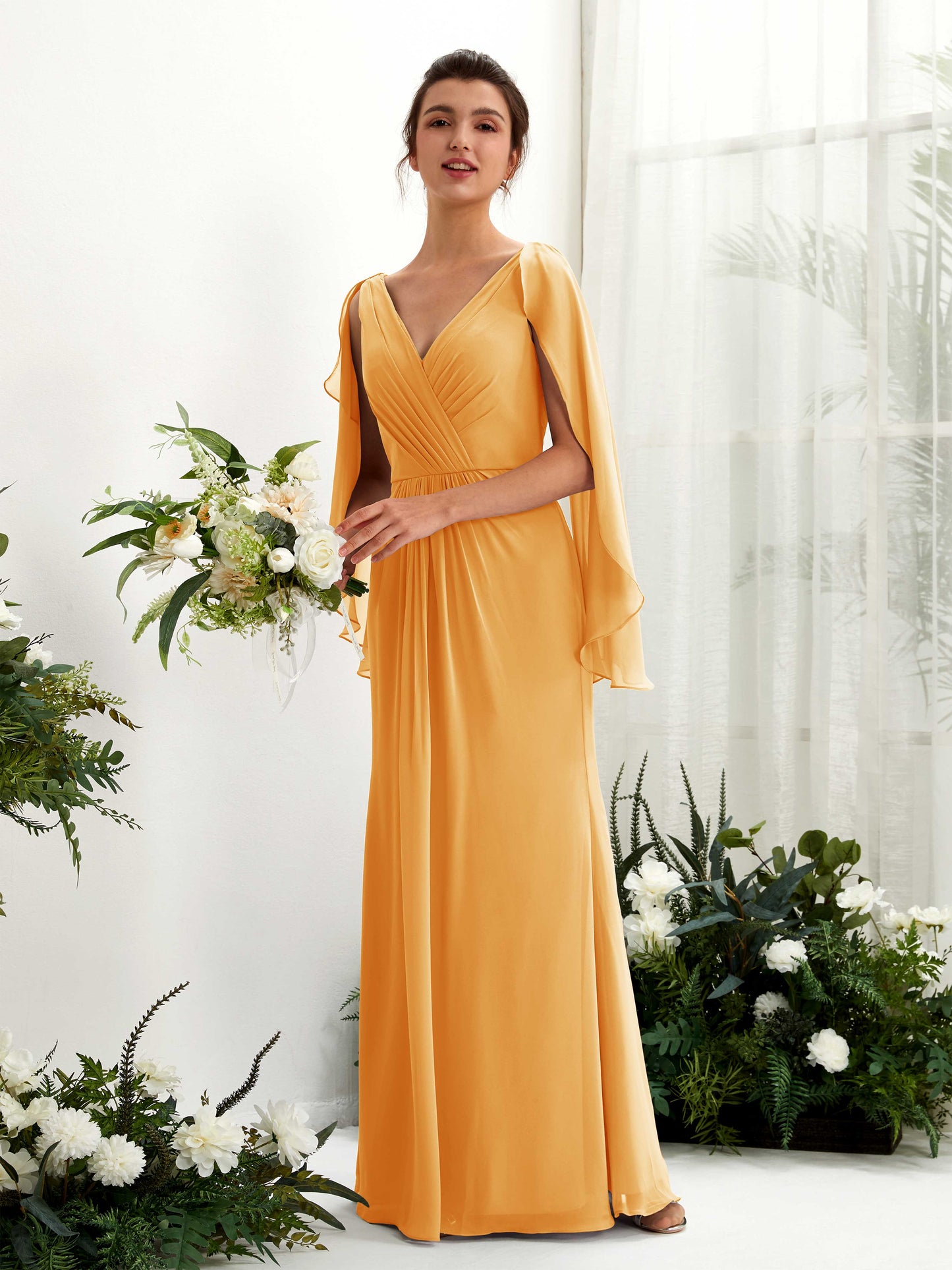 Alain Mango Long Sleeve Maxi Dress