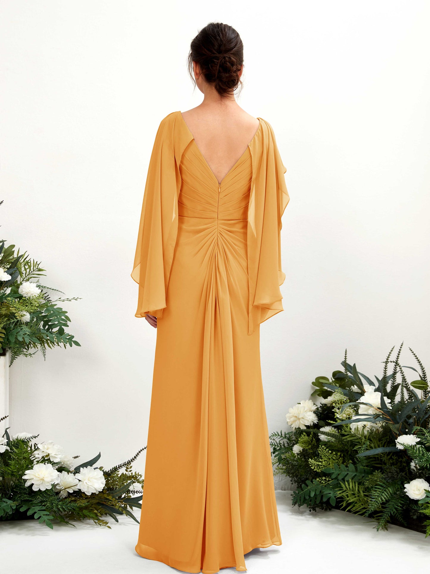 Alain Mango Long Sleeve Maxi Dress