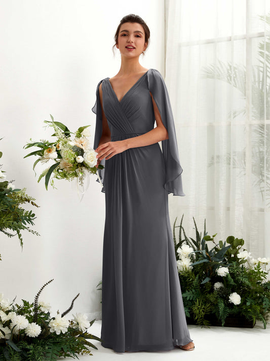 Alain Pewter Long Sleeve Maxi Dress