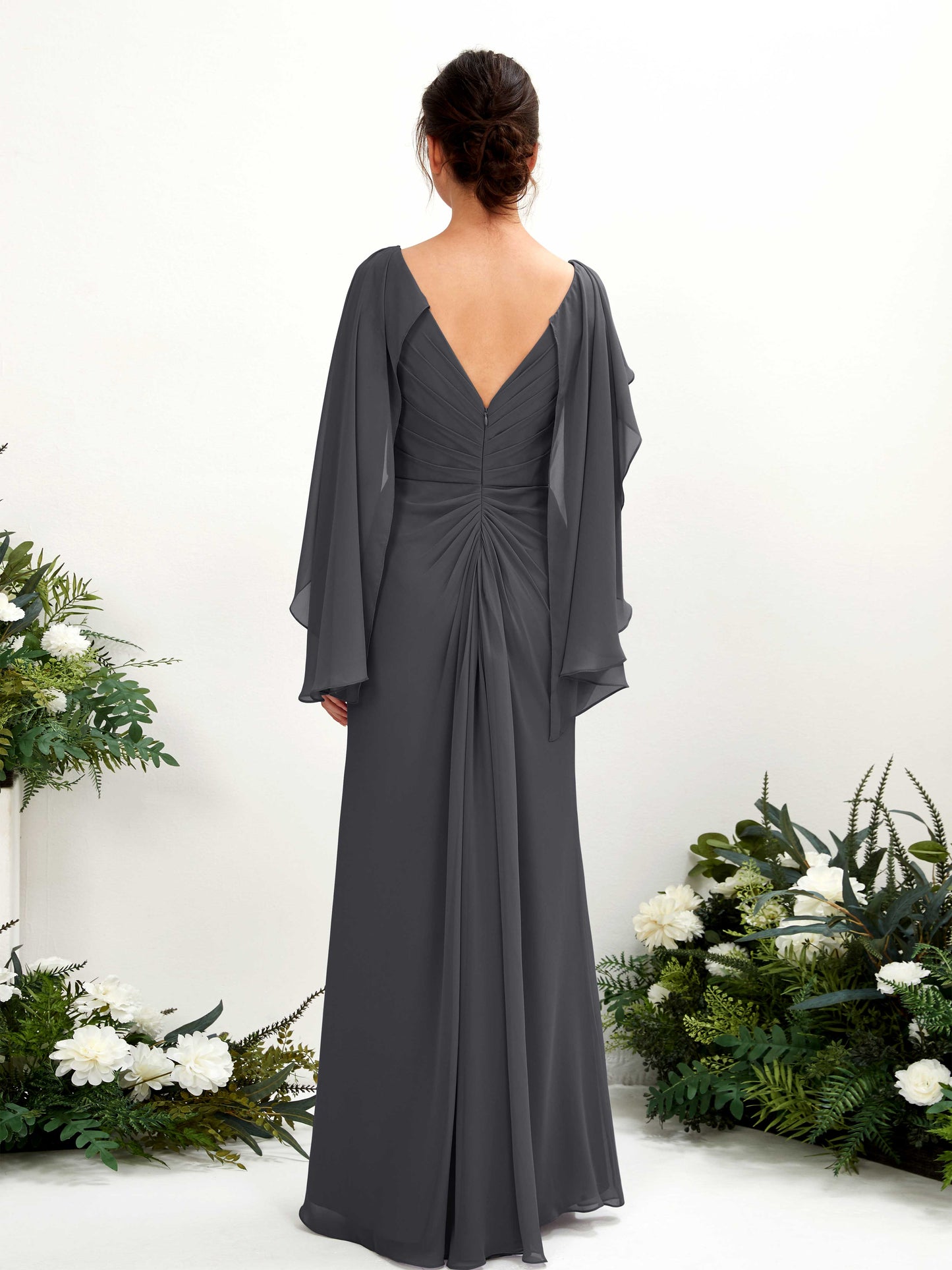 Alain Pewter Long Sleeve Maxi Dress