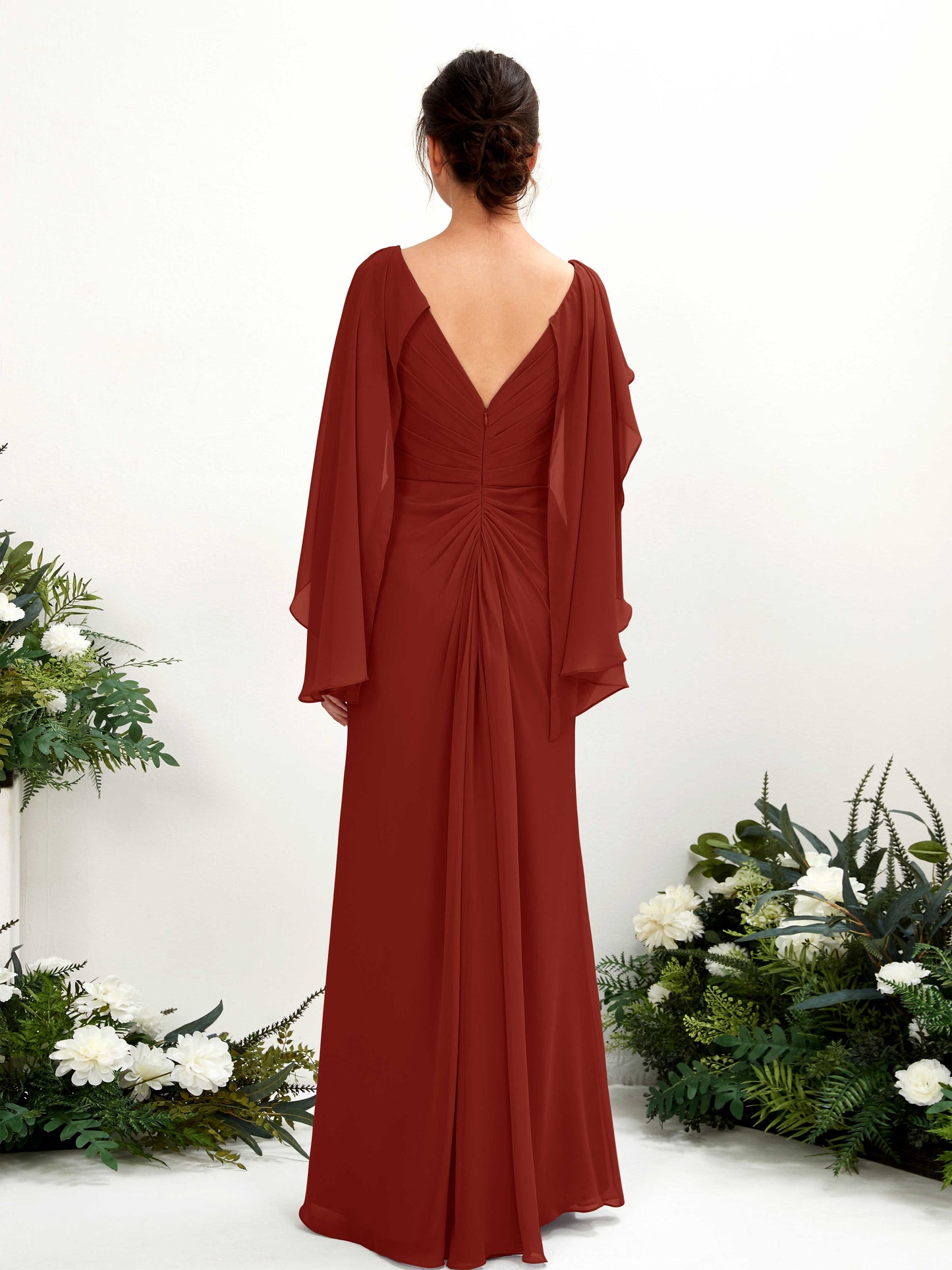 Alain Rust Long Sleeve Maxi Dress