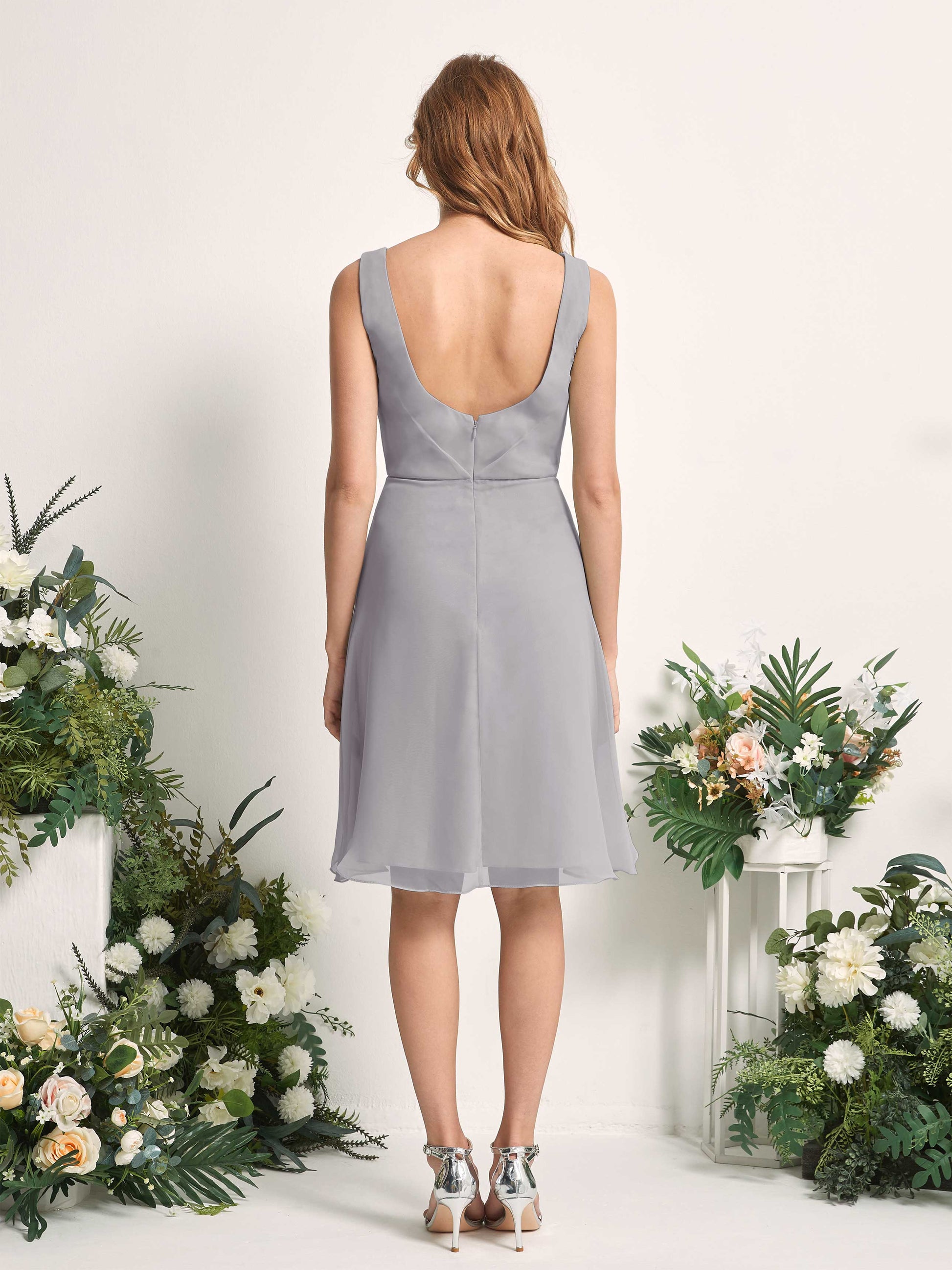 Alisha Dove Sleeveless Midi Dress