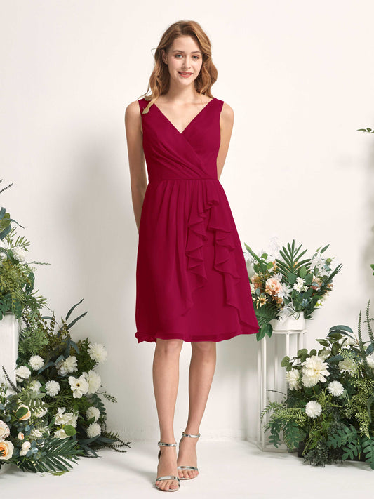 Alisha Jester Red Sleeveless Midi Dress