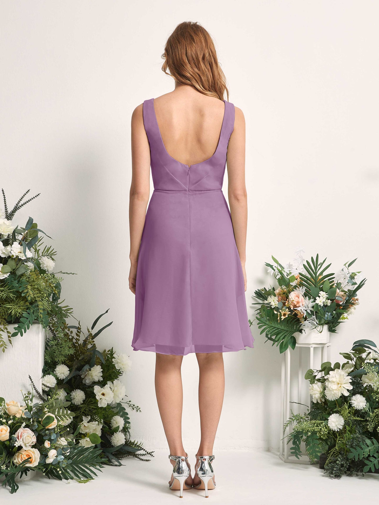 Alisha Orchid Mist Sleeveless Midi Dress