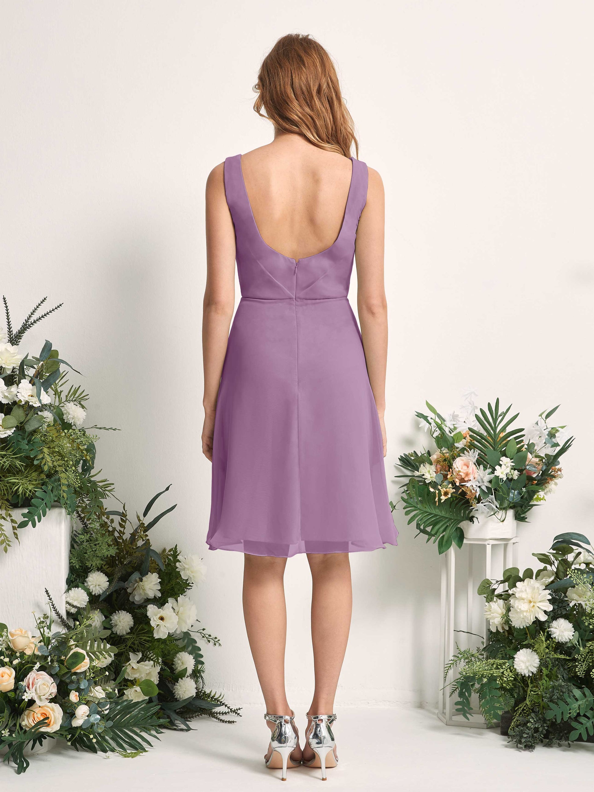 Alisha Orchid Mist Sleeveless Midi Dress