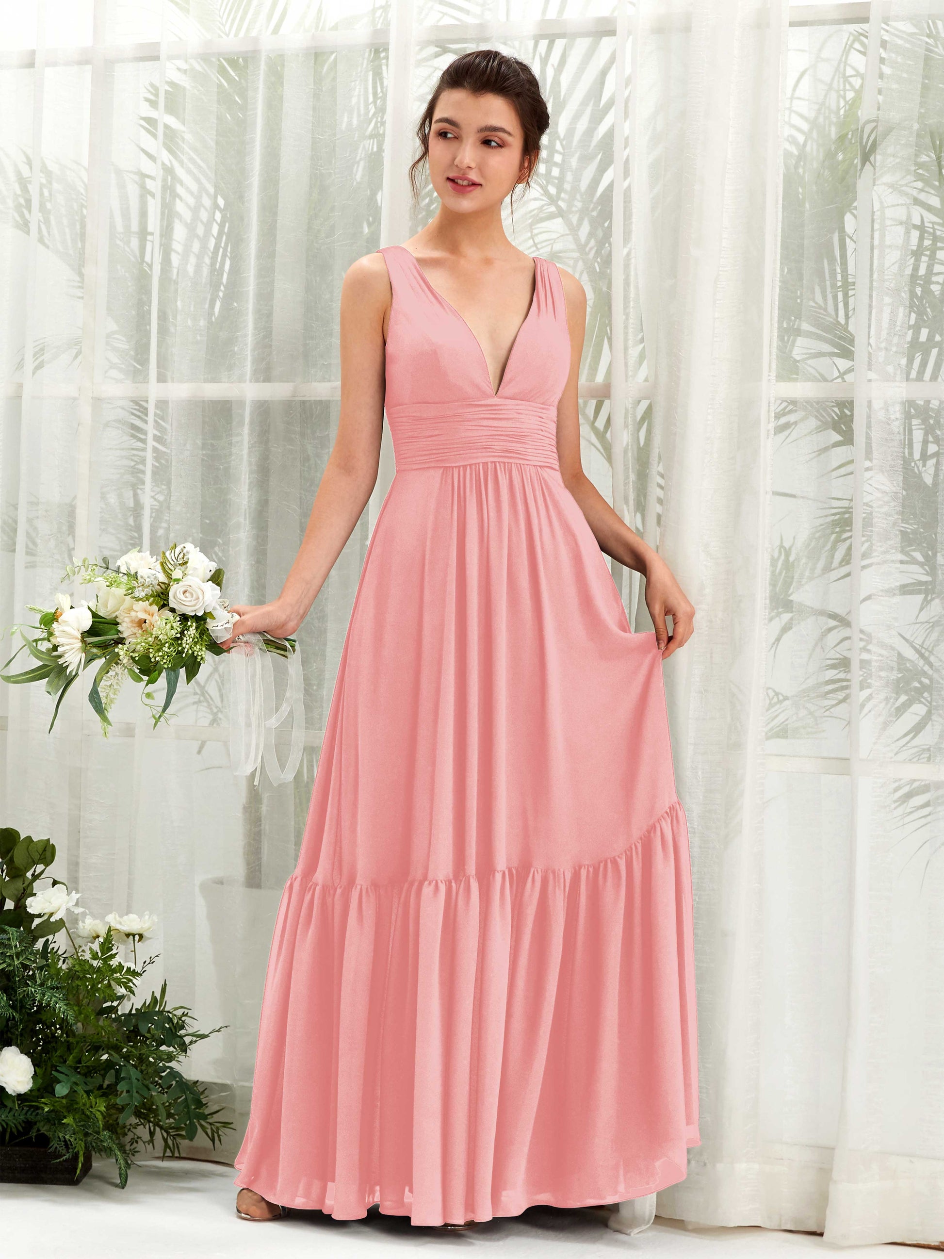 Alissa Ballet Pink Sleeveless Maxi Dress