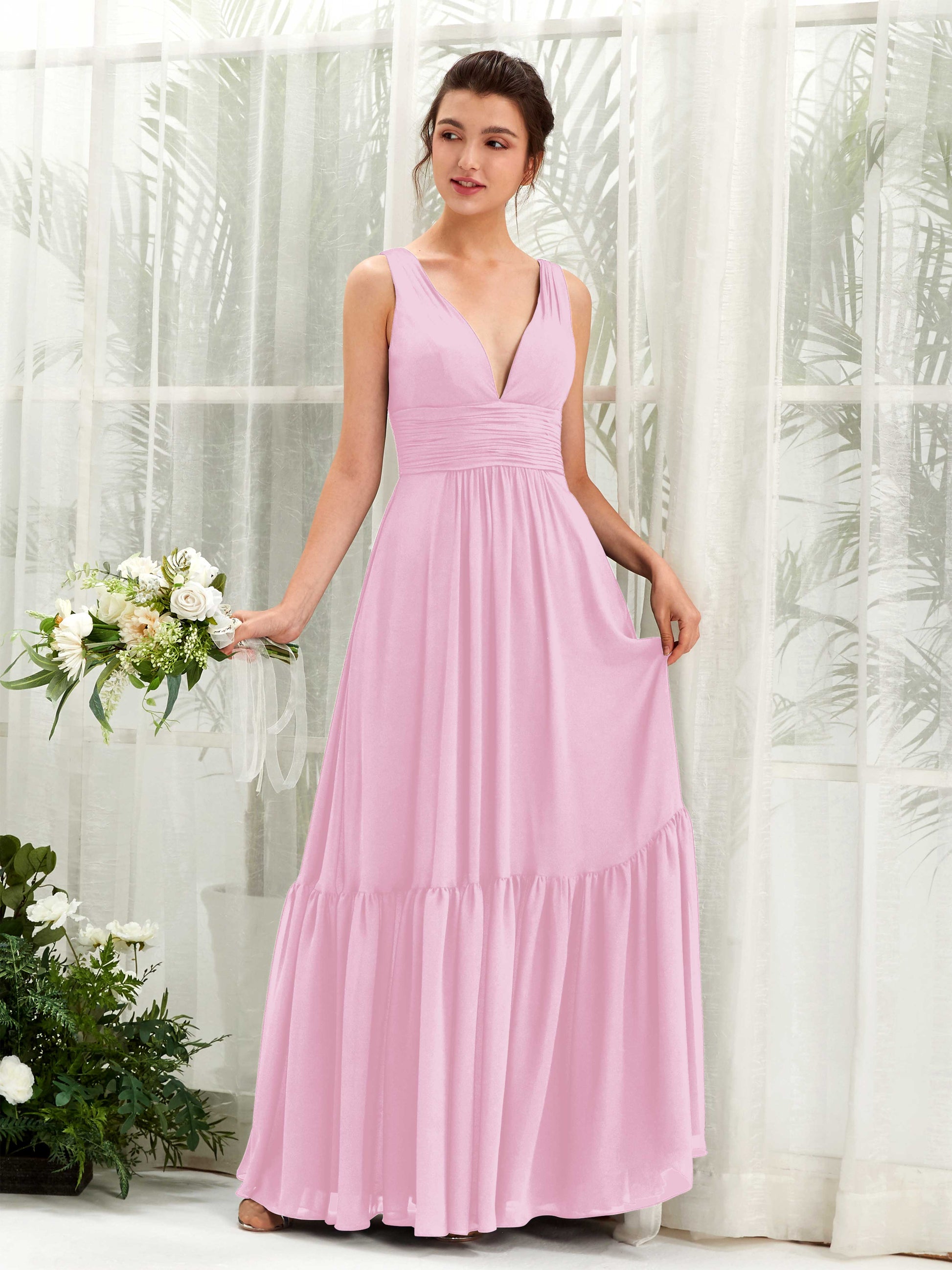 Alissa Candy Pink Sleeveless Maxi Dress