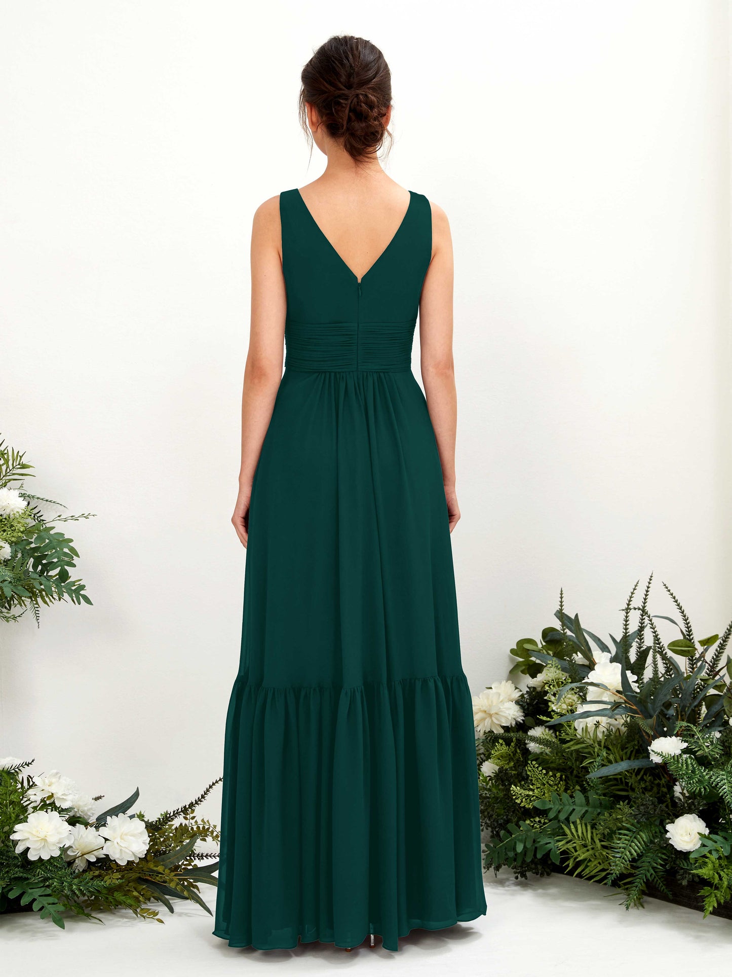 Alissa Dark Emerald Sleeveless Maxi Dress