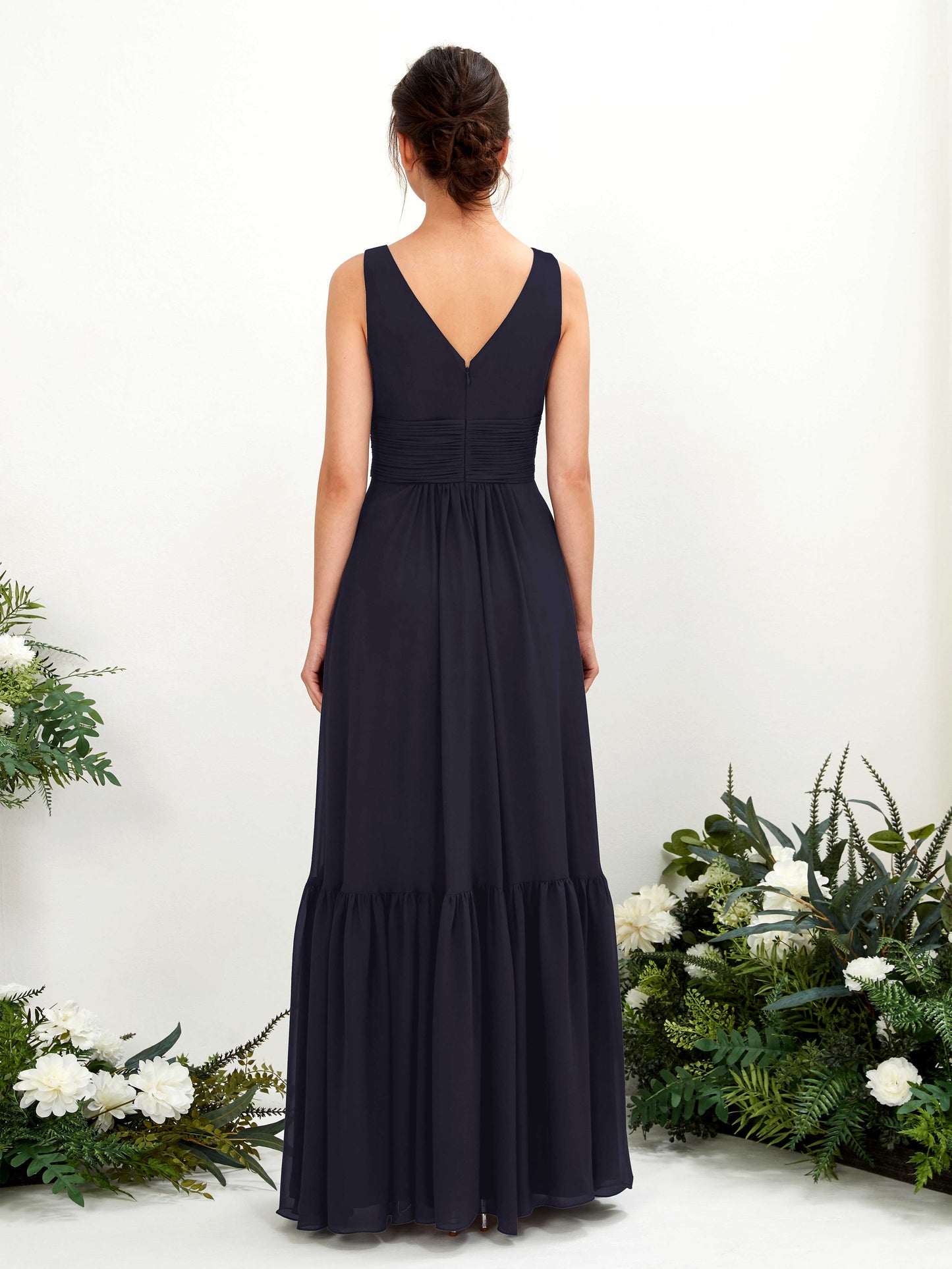 Alissa Dark Navy Sleeveless Maxi Dress