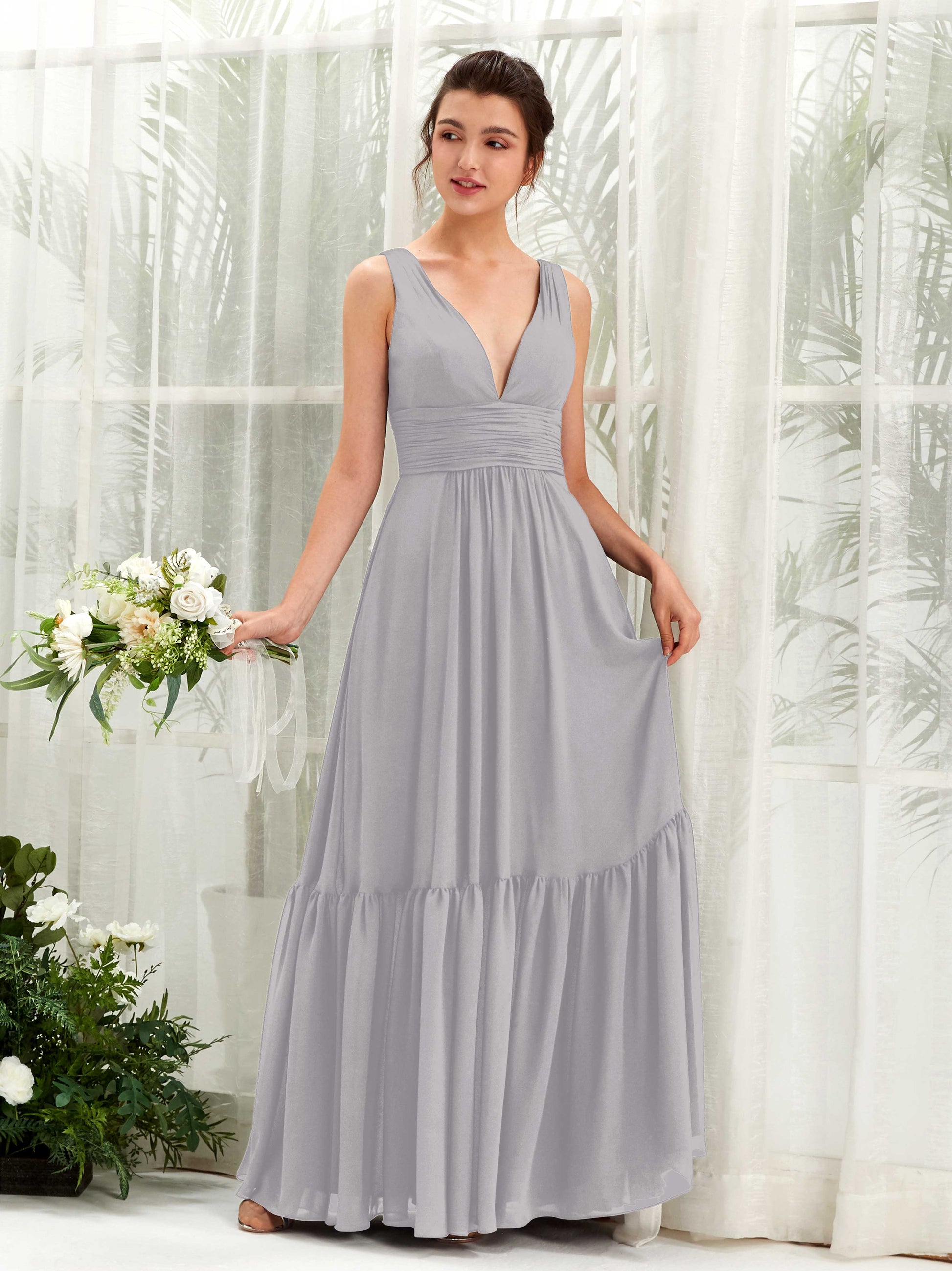 Alissa Dove Sleeveless Maxi Dress