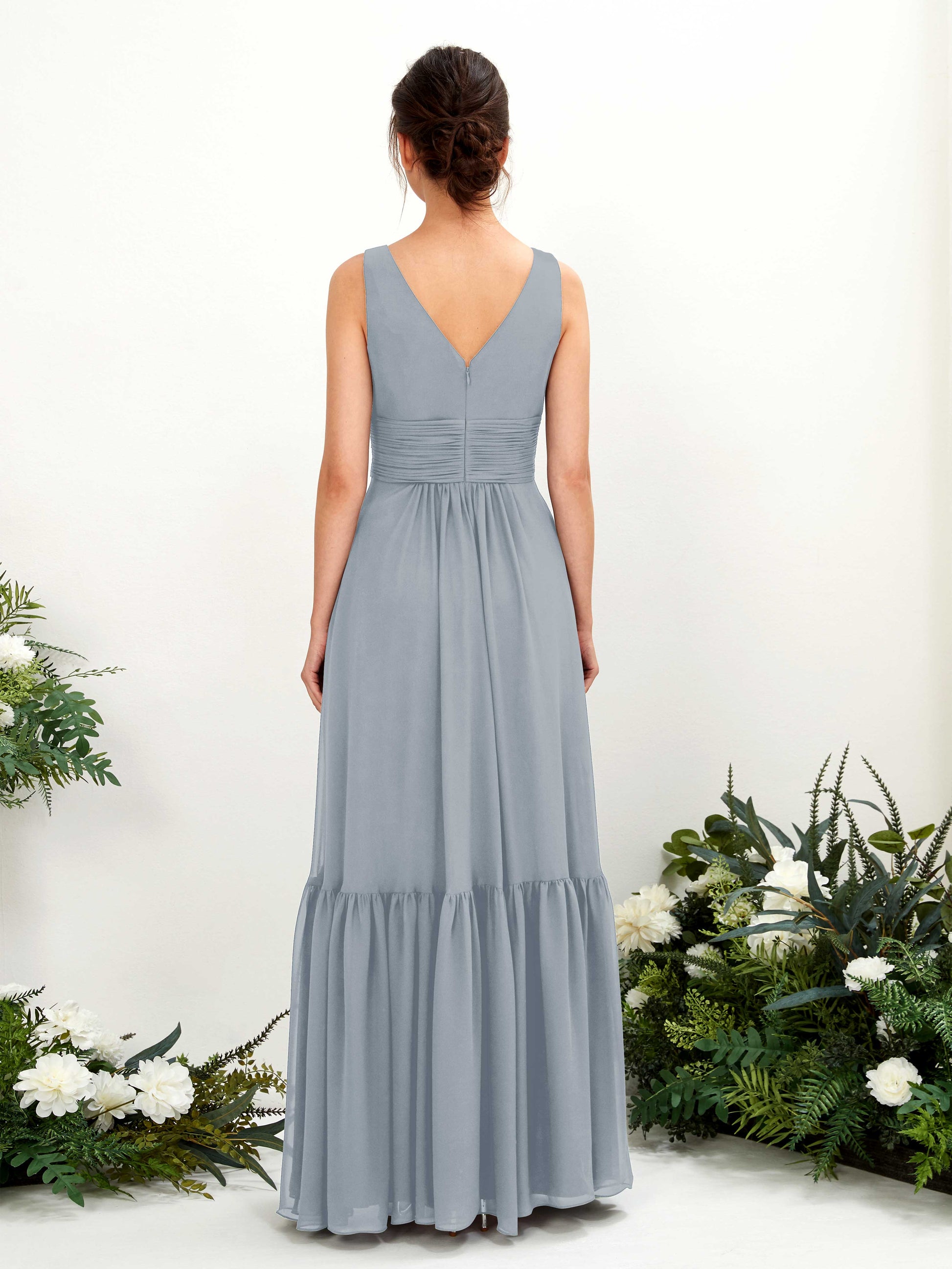 Alissa Dusty Blue-Upgrade Sleeveless Maxi Dress