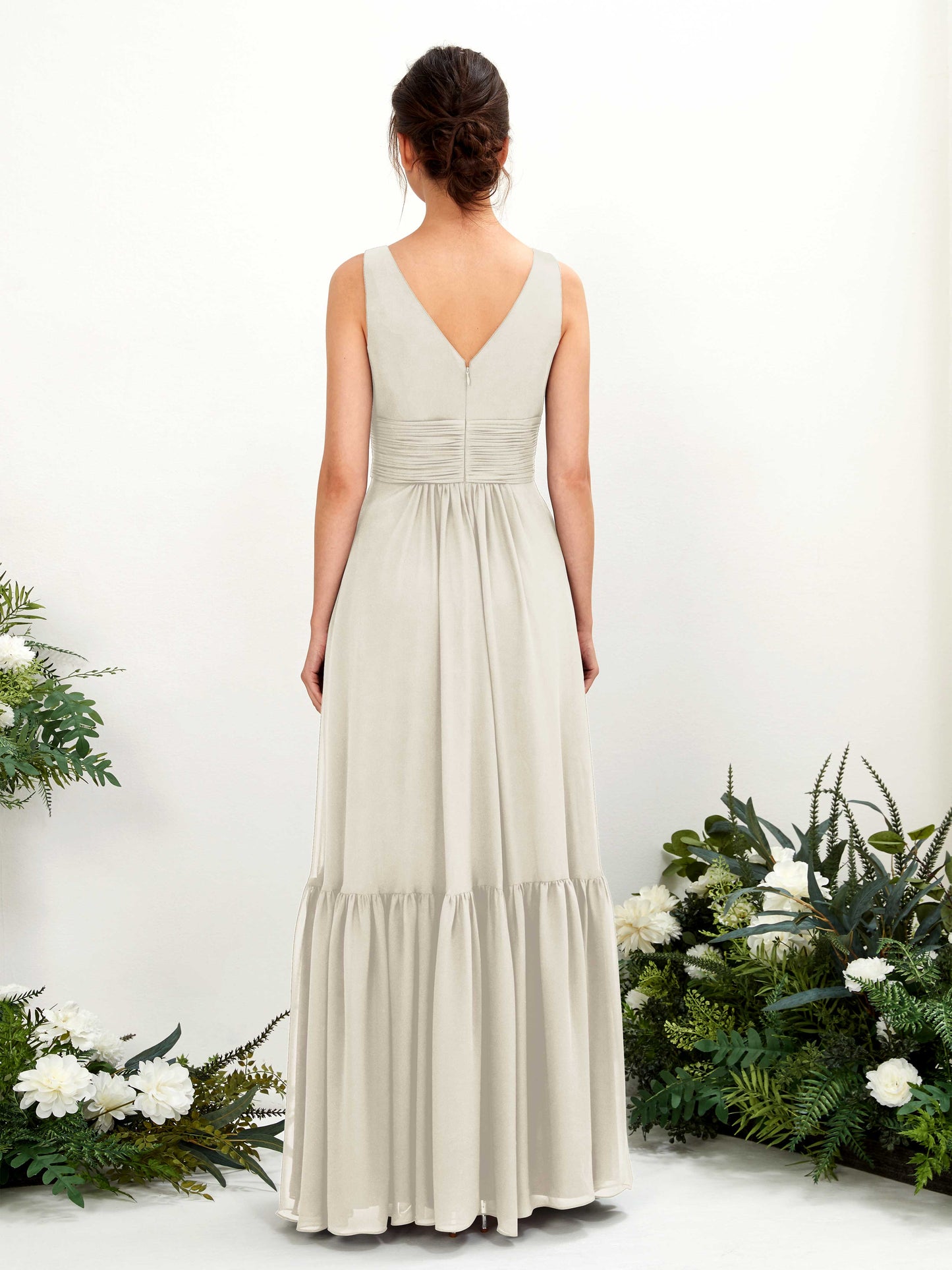 Alissa Ivory Sleeveless Maxi Dress