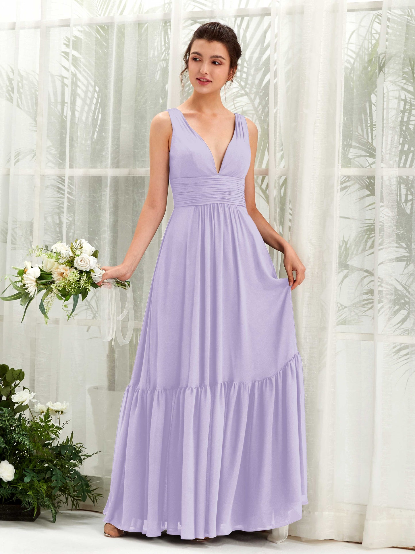 Alissa Lilac Sleeveless Maxi Dress