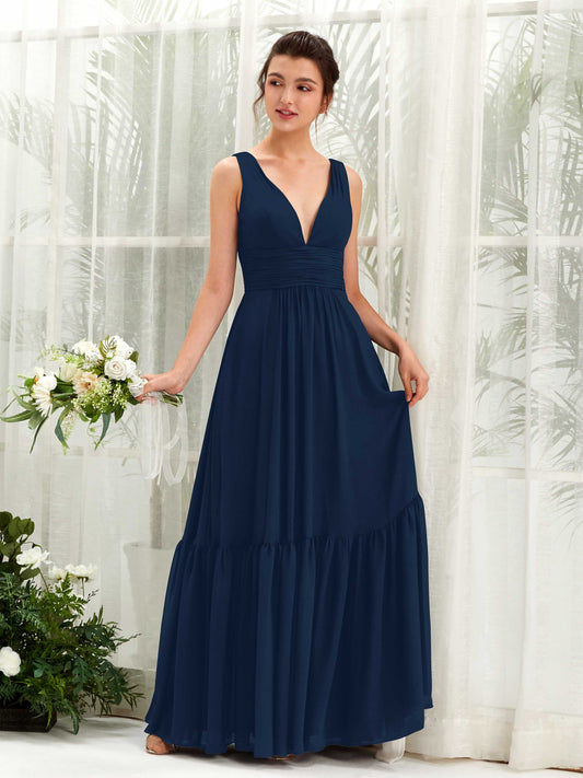 Alissa Navy Sleeveless Maxi Dress