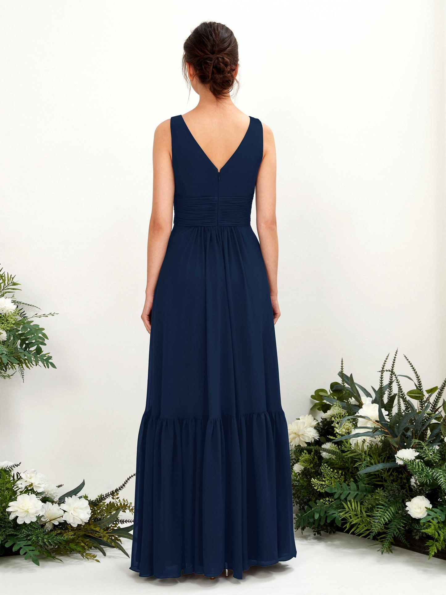 Alissa Navy Sleeveless Maxi Dress