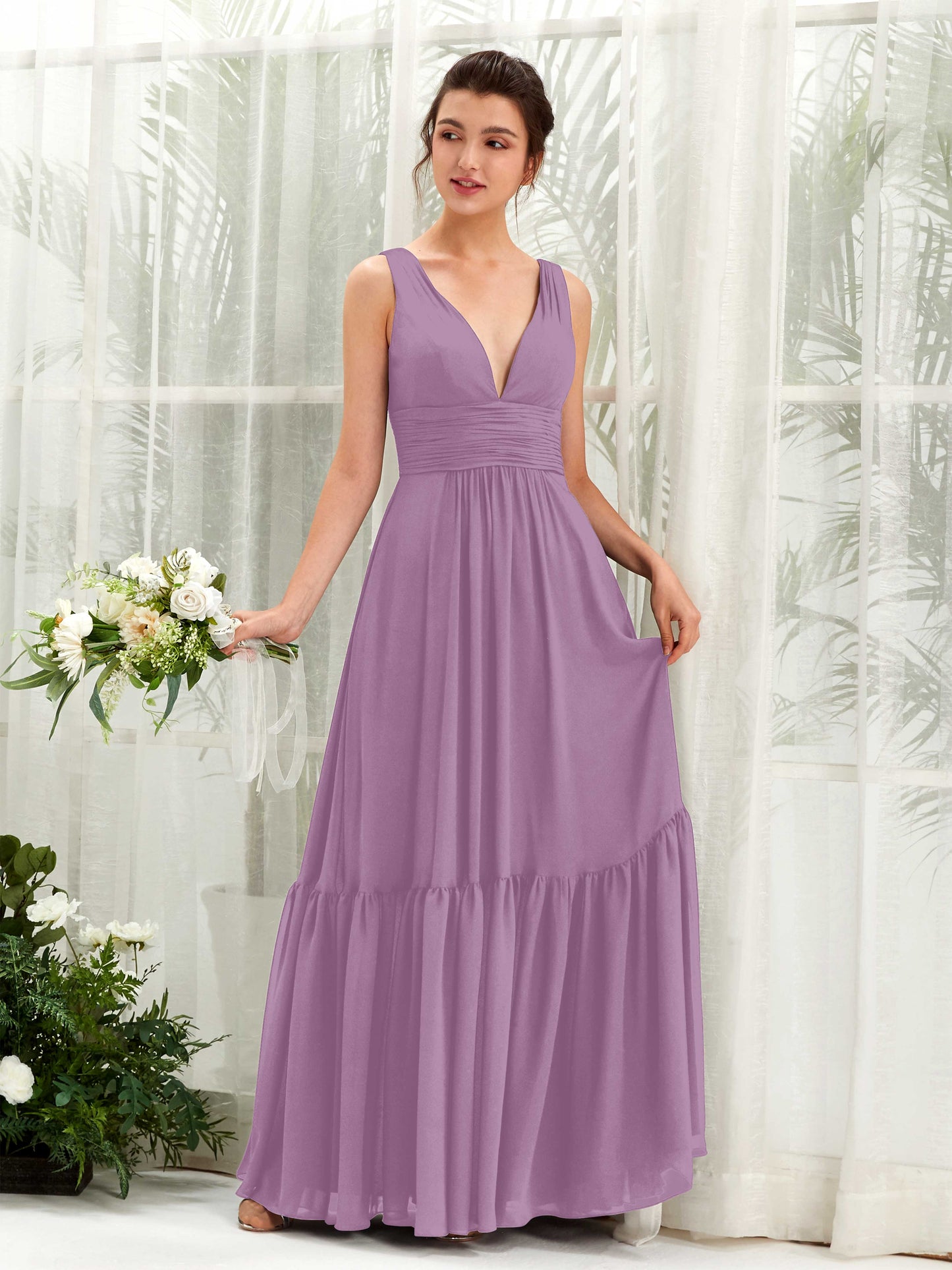 Alissa Orchid Mist Sleeveless Maxi Dress