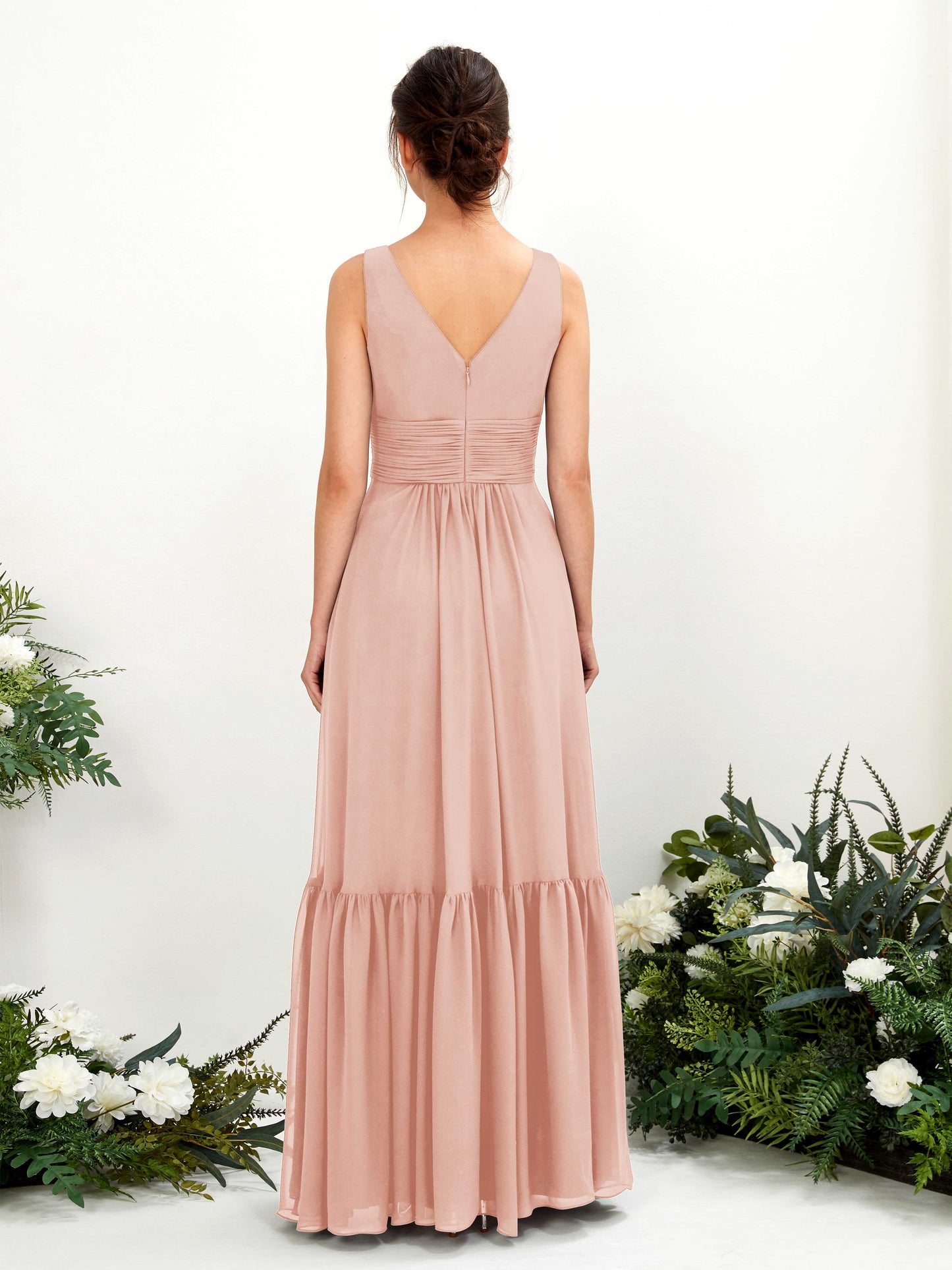 Alissa Pearl Pink Sleeveless Maxi Dress