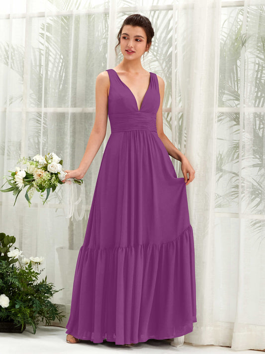 Alissa Purple Sleeveless Maxi Dress