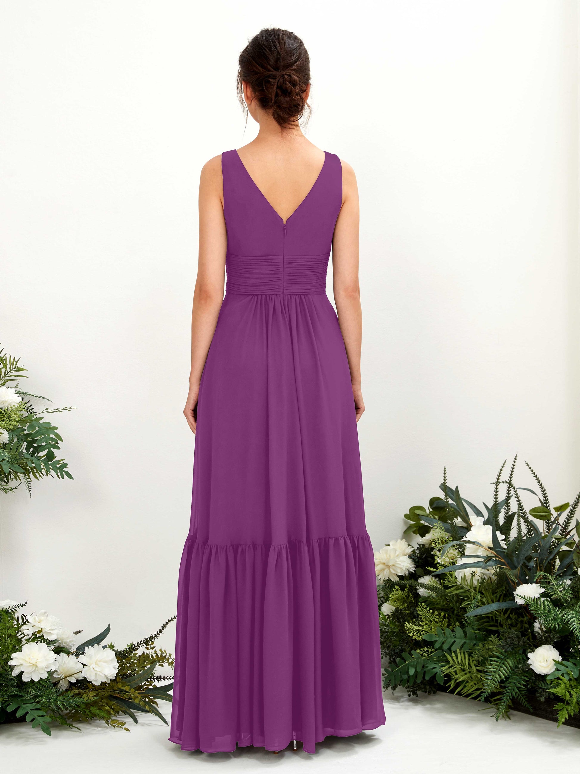 Alissa Purple Sleeveless Maxi Dress