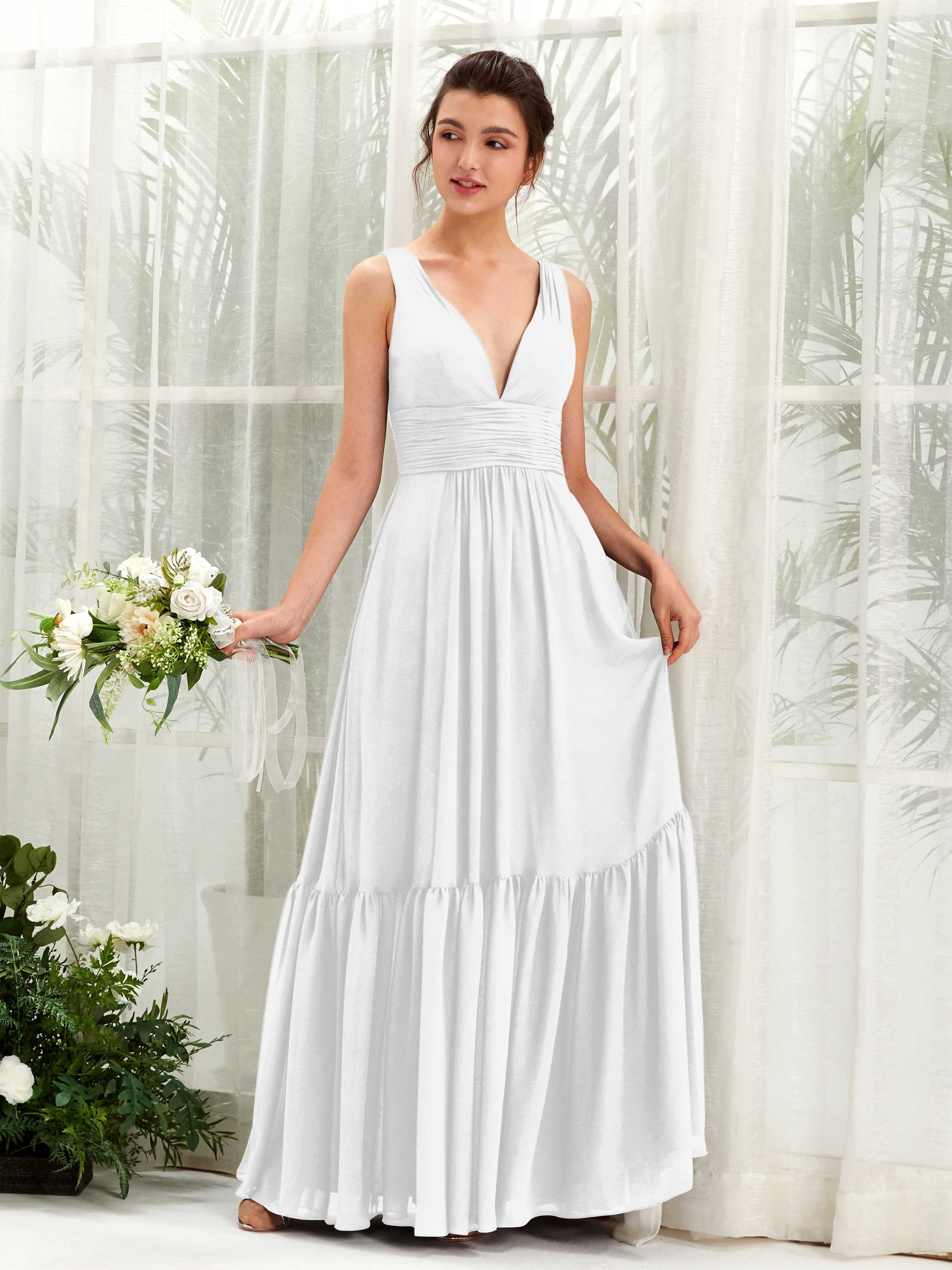 Alissa White Sleeveless Maxi Dress