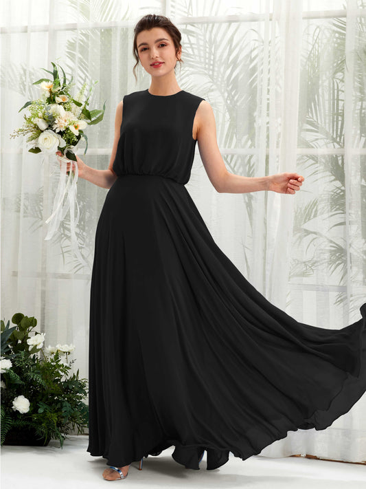 Alma Black Sleeveless Maxi Dress