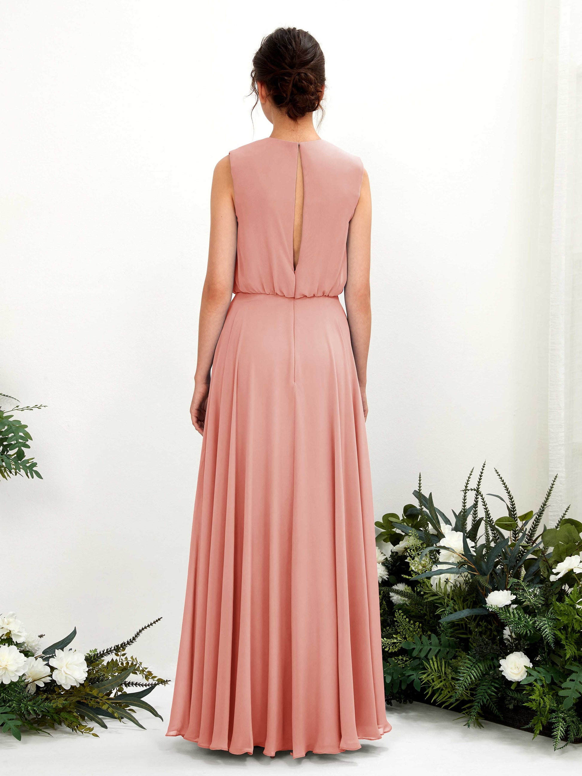 Alma Champagne Rose Sleeveless Maxi Dress