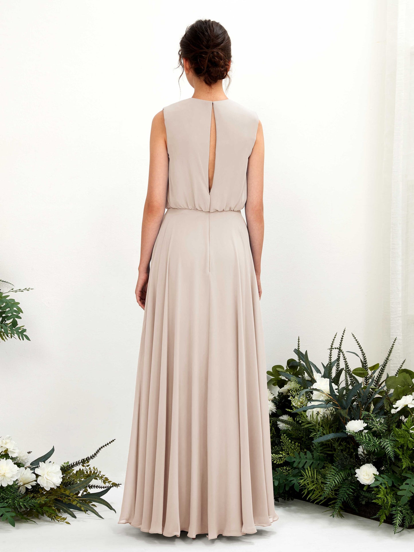 Alma Champagne Sleeveless Maxi Dress