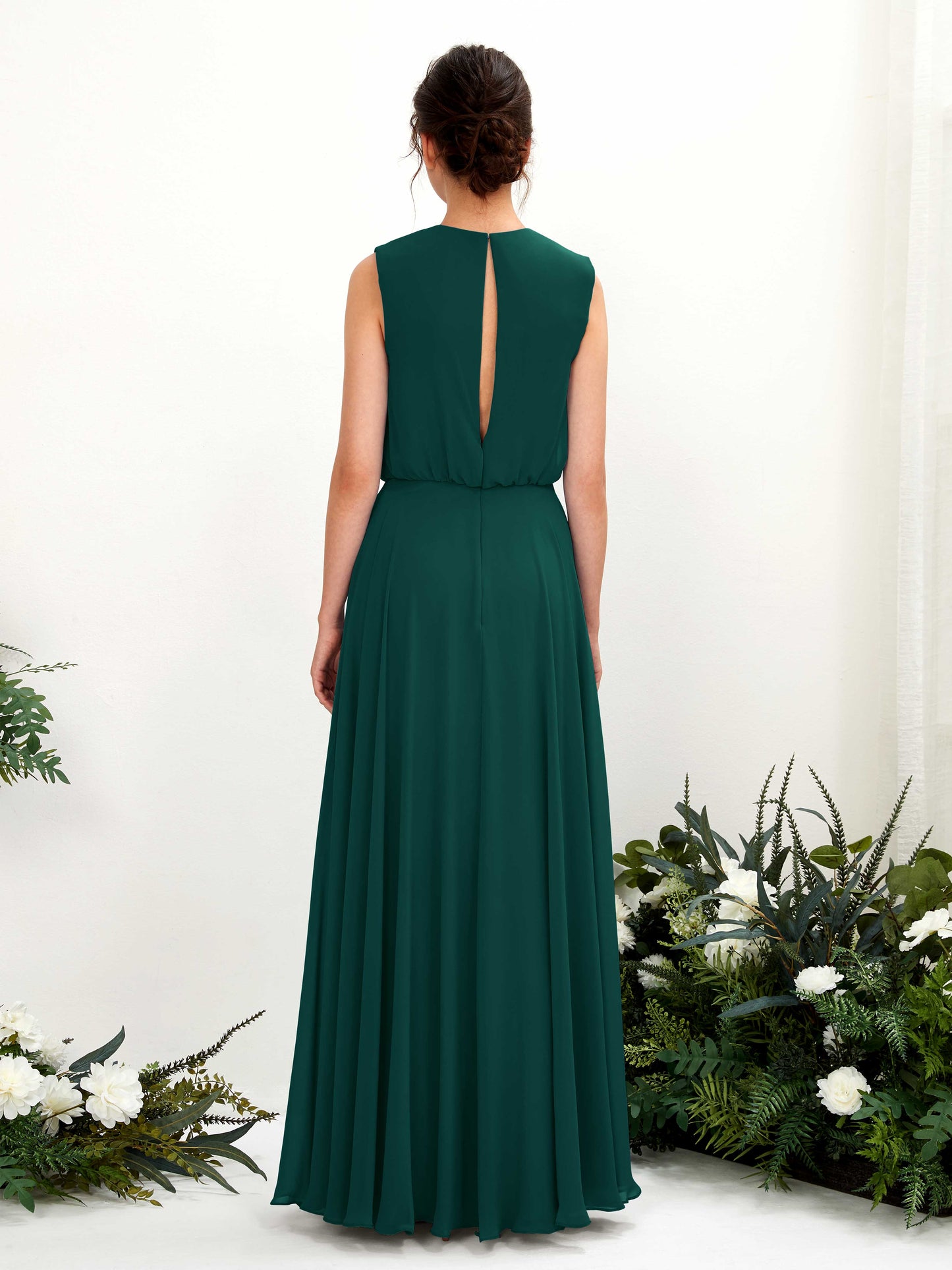 Alma Dark Emerald Sleeveless Maxi Dress