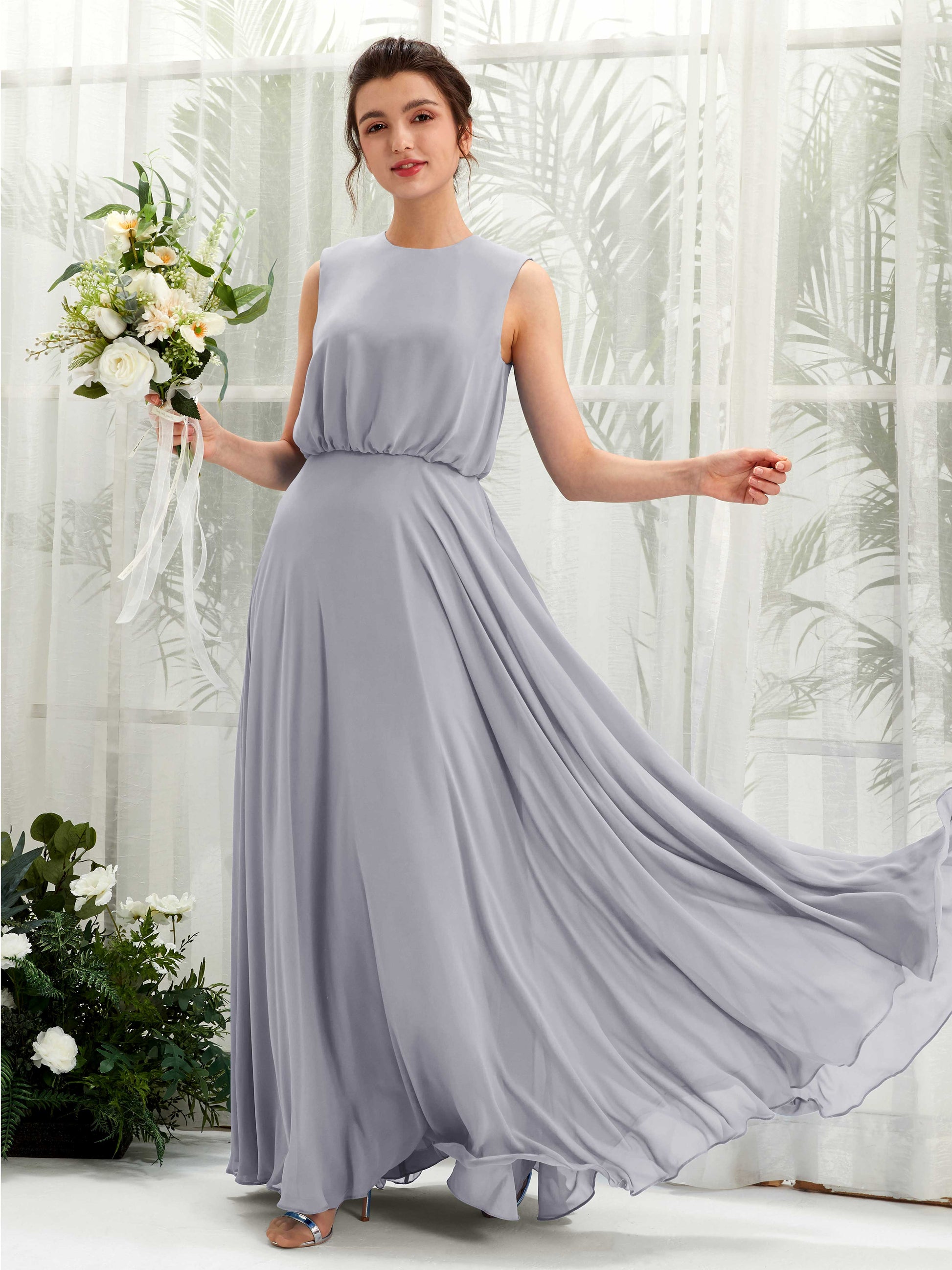 Alma Dusty Lavender Sleeveless Maxi Dress