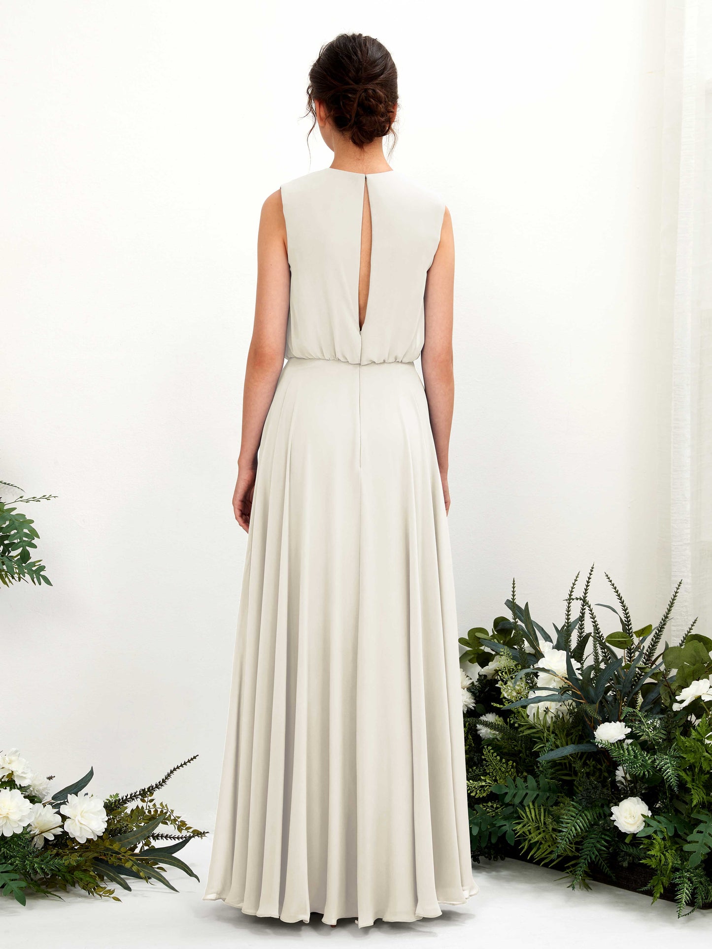 Alma Ivory Sleeveless Maxi Dress