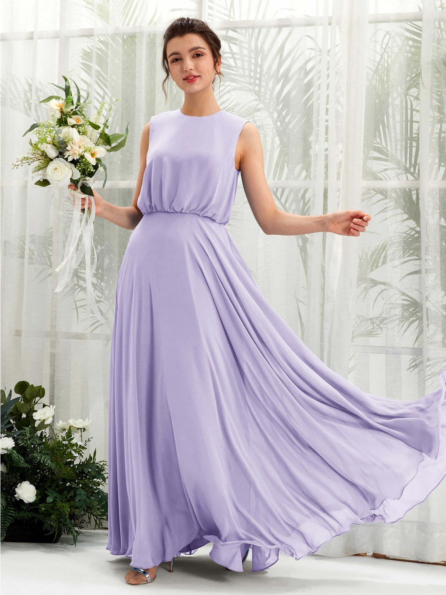 Alma Lilac Sleeveless Maxi Dress