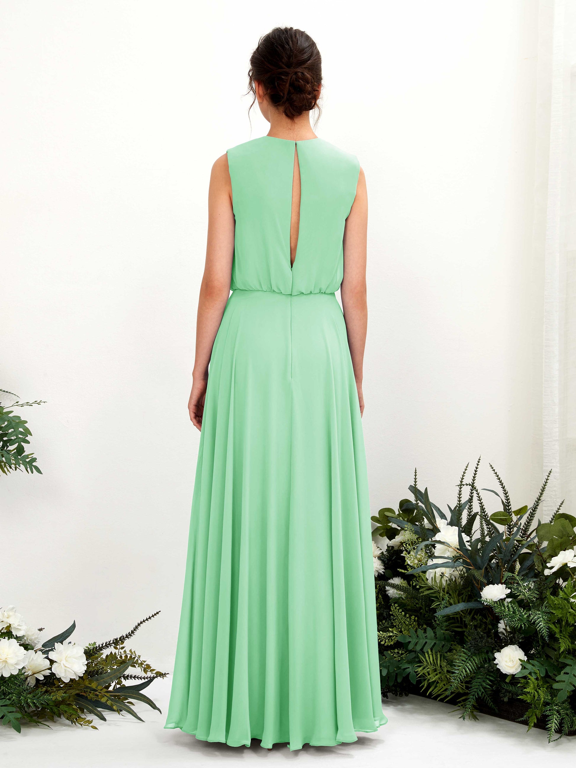 Alma Mint Green Sleeveless Maxi Dress