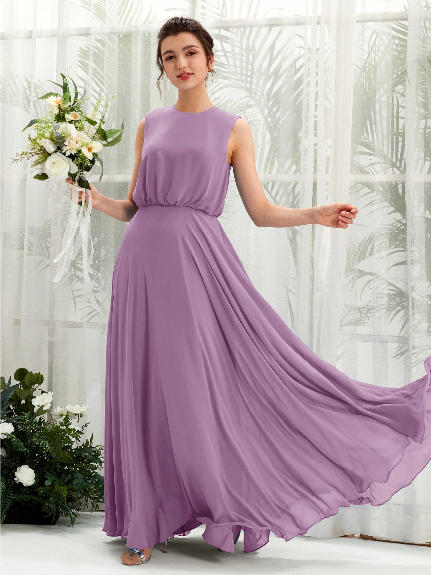 Alma Orchid Mist Sleeveless Maxi Dress