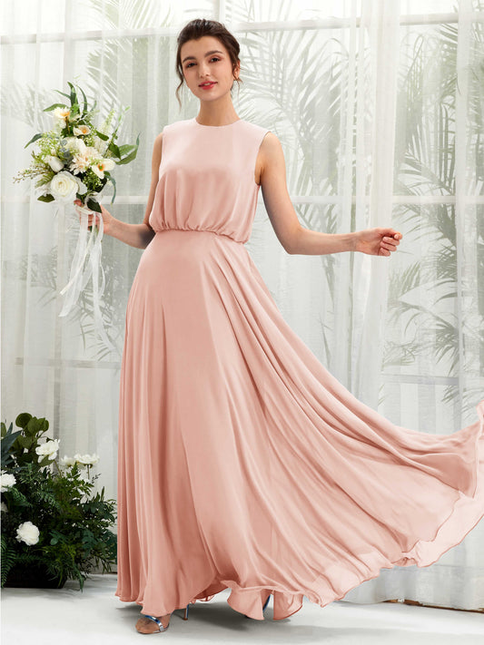 Alma Pearl Pink Sleeveless Maxi Dress