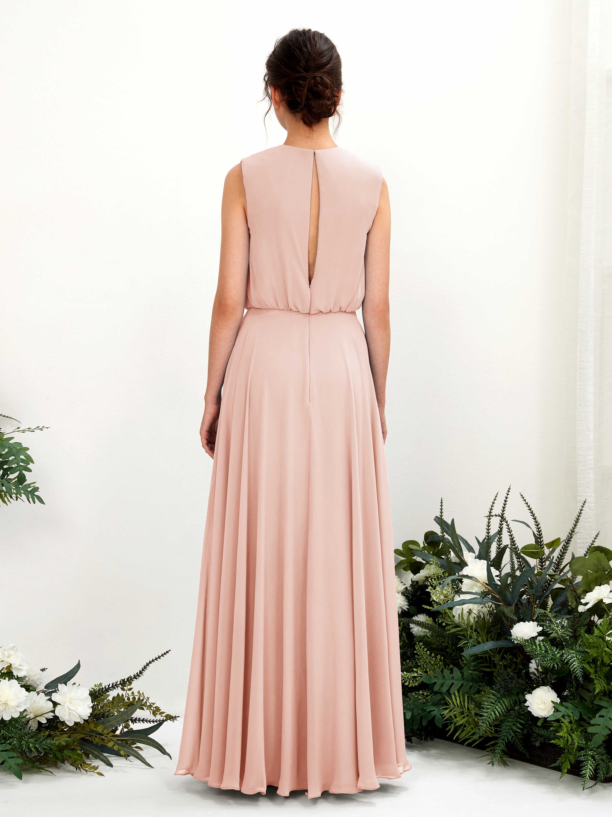 Alma Pearl Pink Sleeveless Maxi Dress