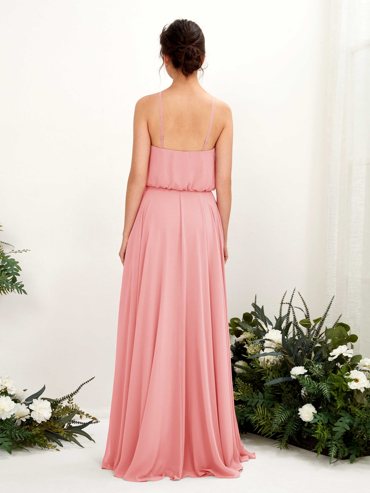 Alva Ballet Pink Halter Maxi Dress