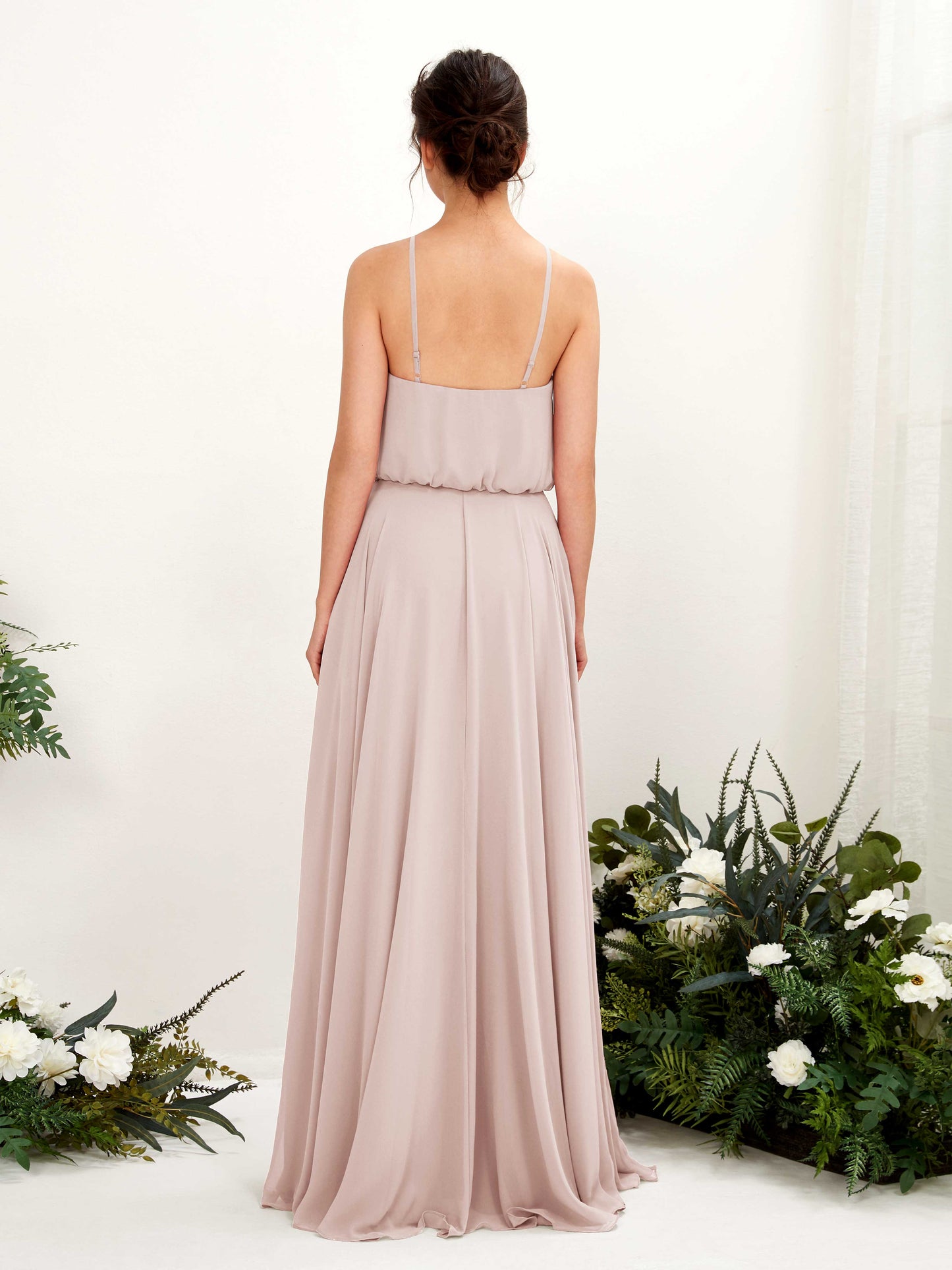 Alva Biscotti Halter Maxi Dress