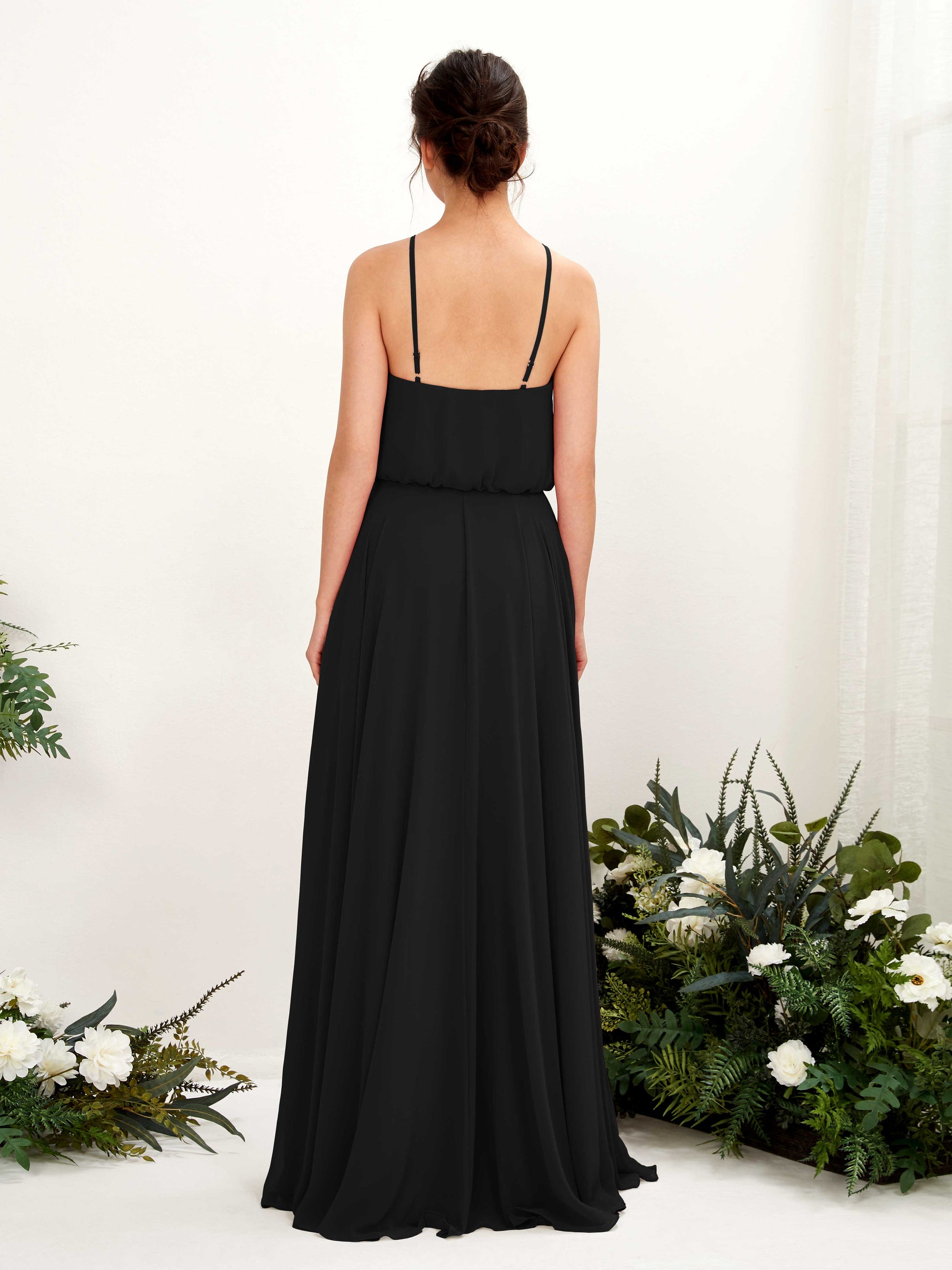 Alva Black Halter Maxi Dress