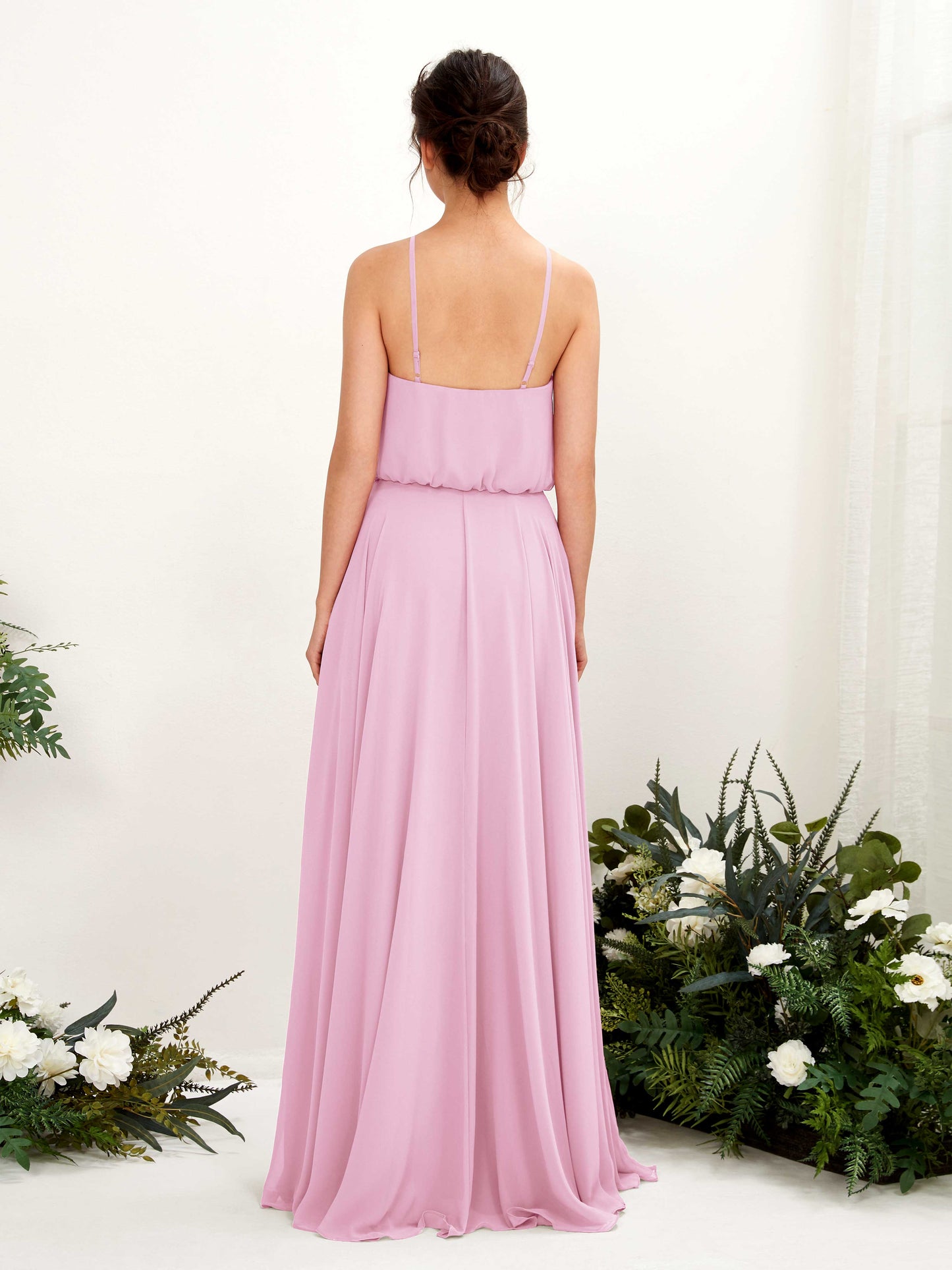 Alva Candy Pink Halter Maxi Dress