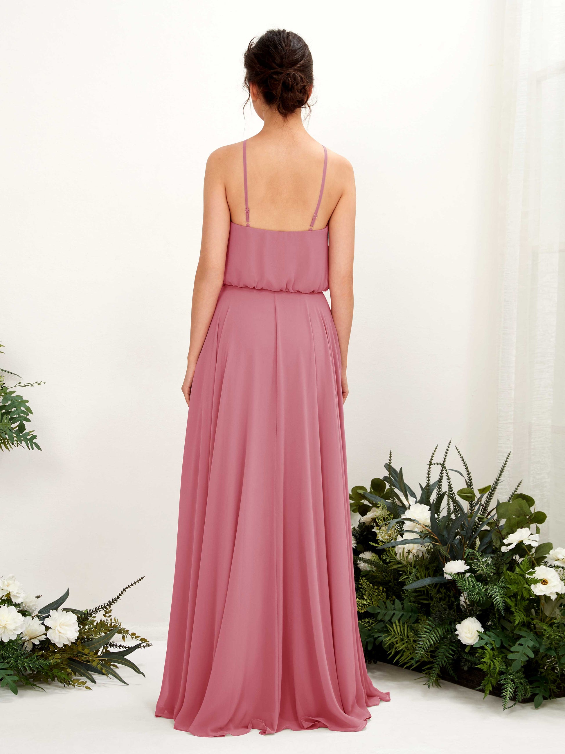 Alva Desert Rose Halter Maxi Dress