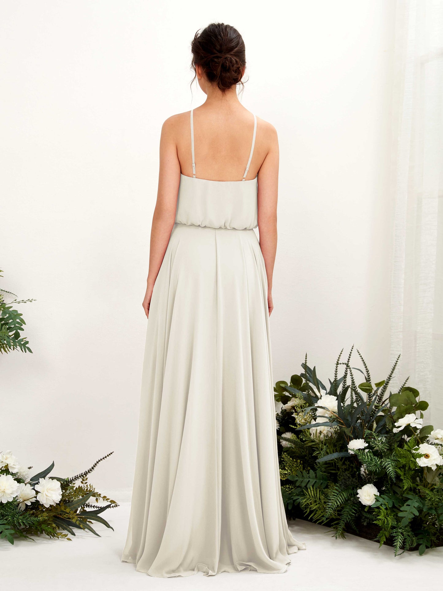 Alva Ivory Halter Maxi Dress